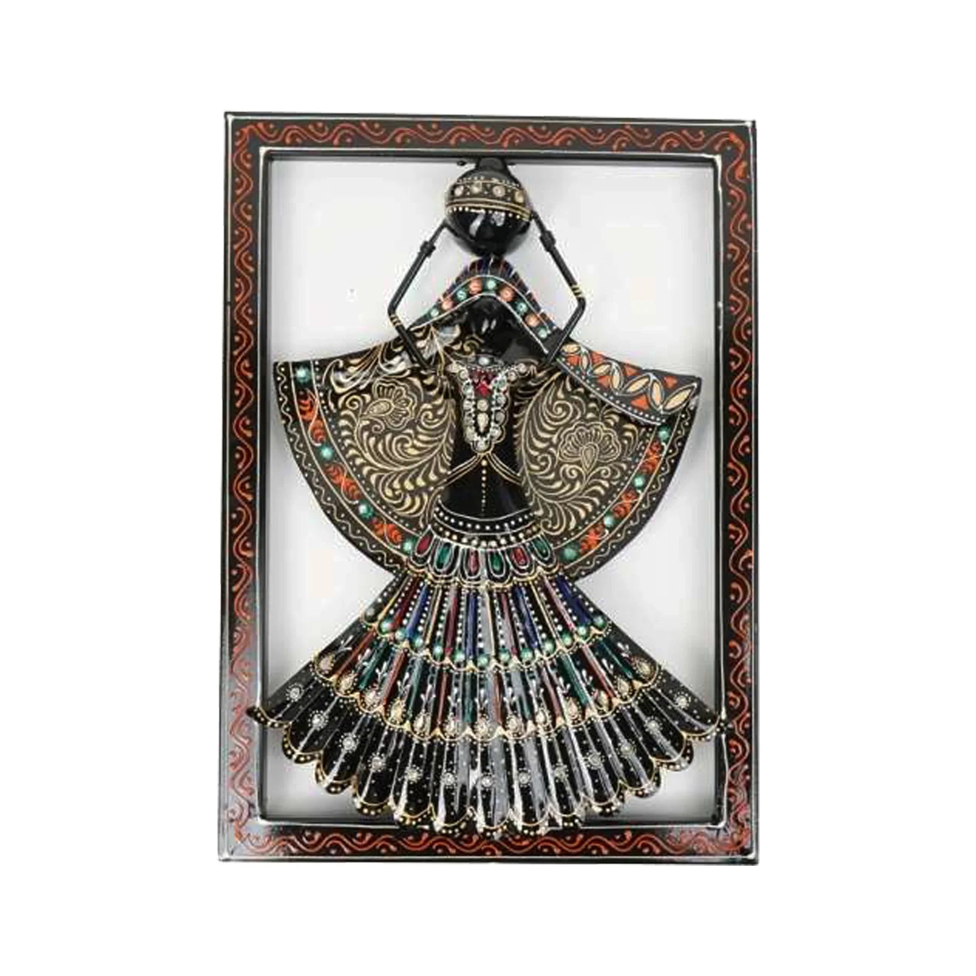 Handcrafted Kalbelia Dance Frame – Rajasthani Folk Art Wall Décor