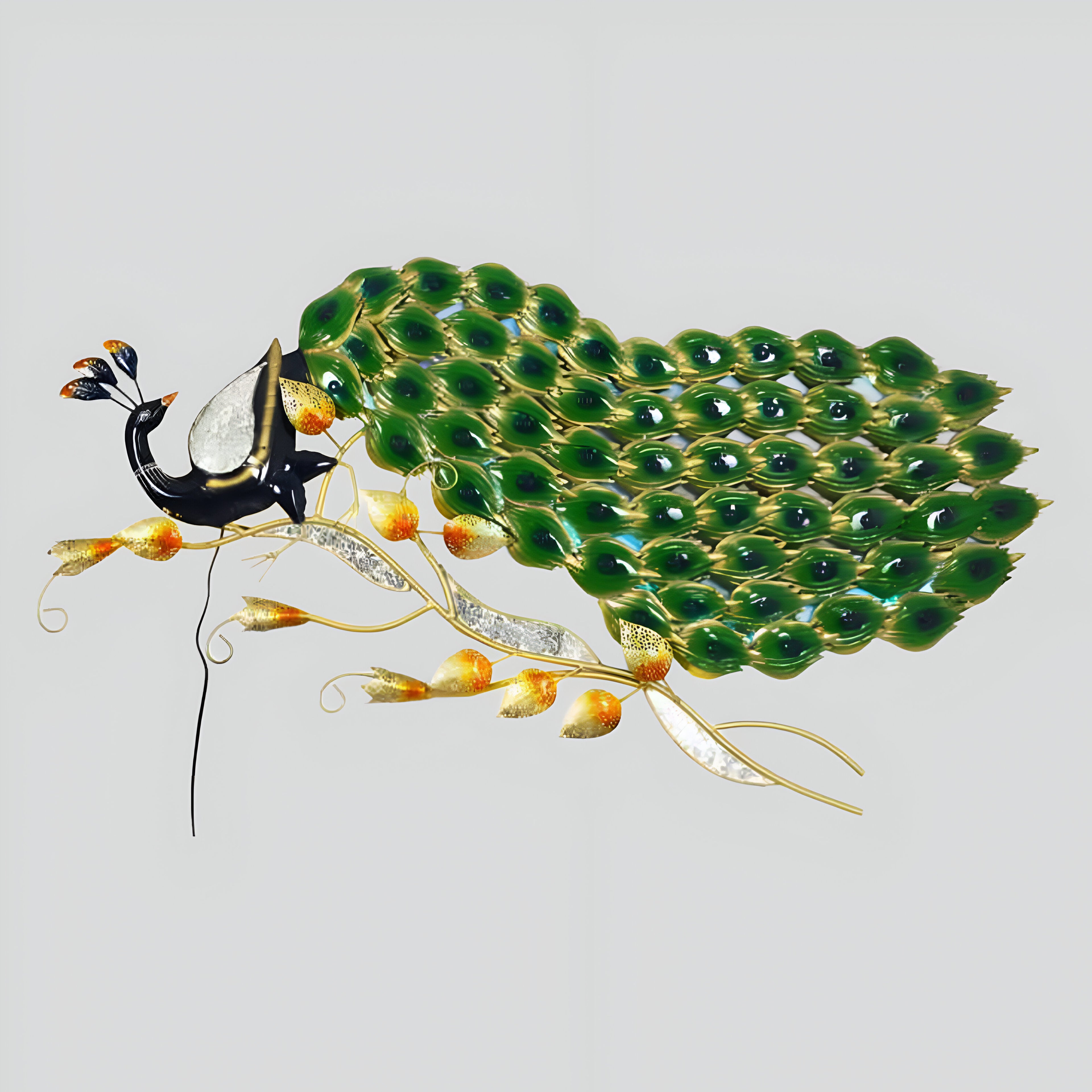 4-Foot Decorative Peacock Statue – Majestic Handcrafted Art for Home, Garden & Event Decor