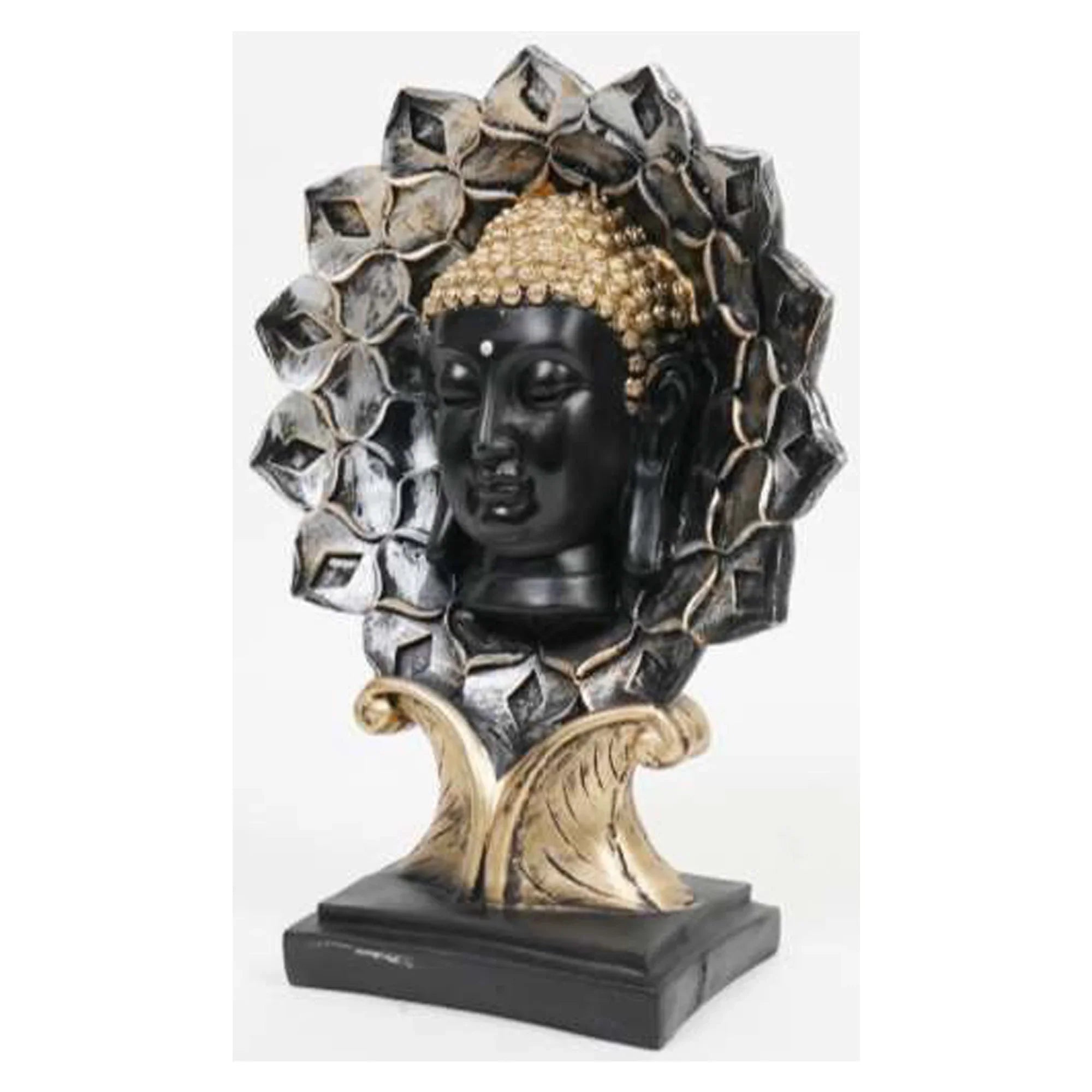 Flower Golden Buddha Statue – Radiate Peace & Prosperity