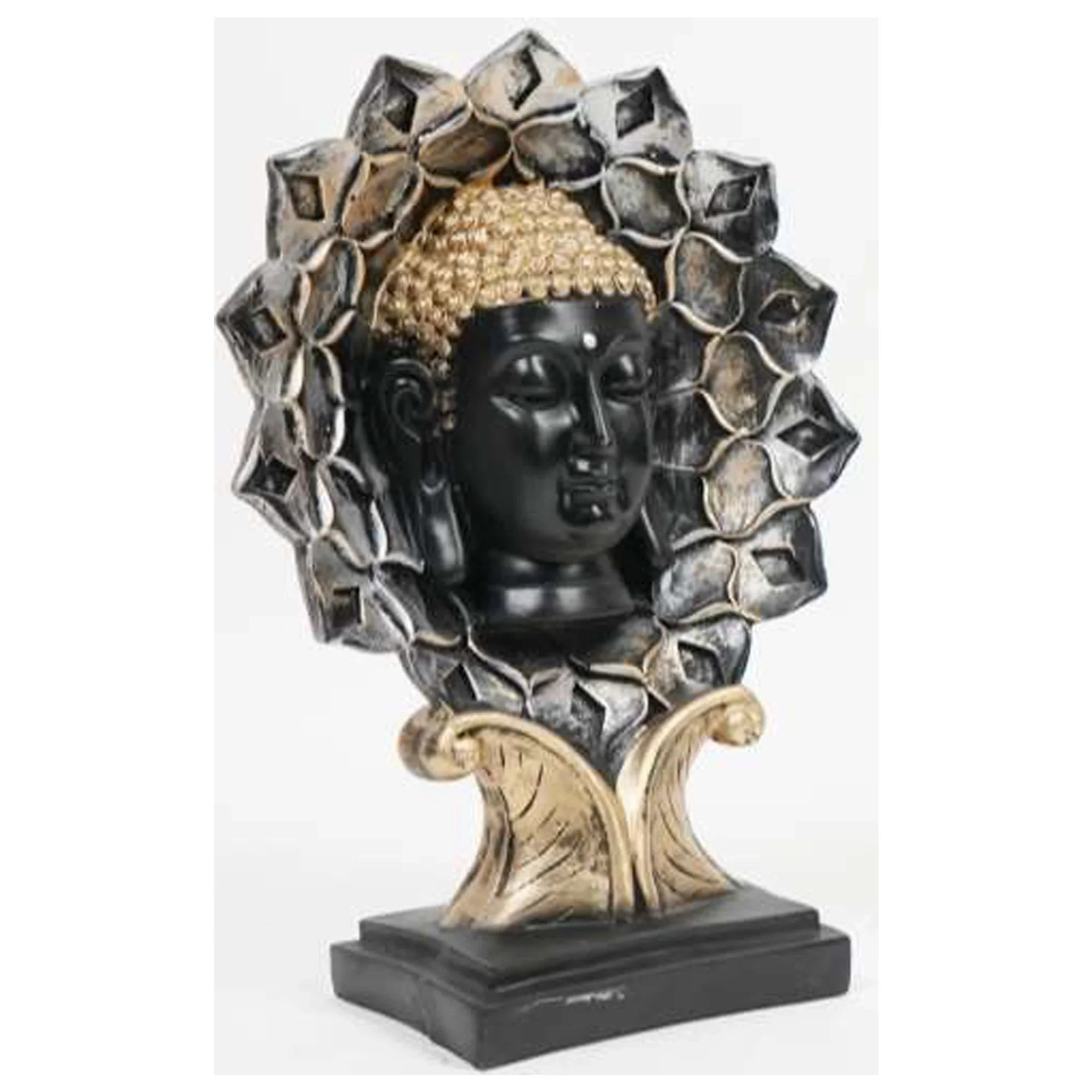 Flower Golden Buddha Statue – Radiate Peace & Prosperity