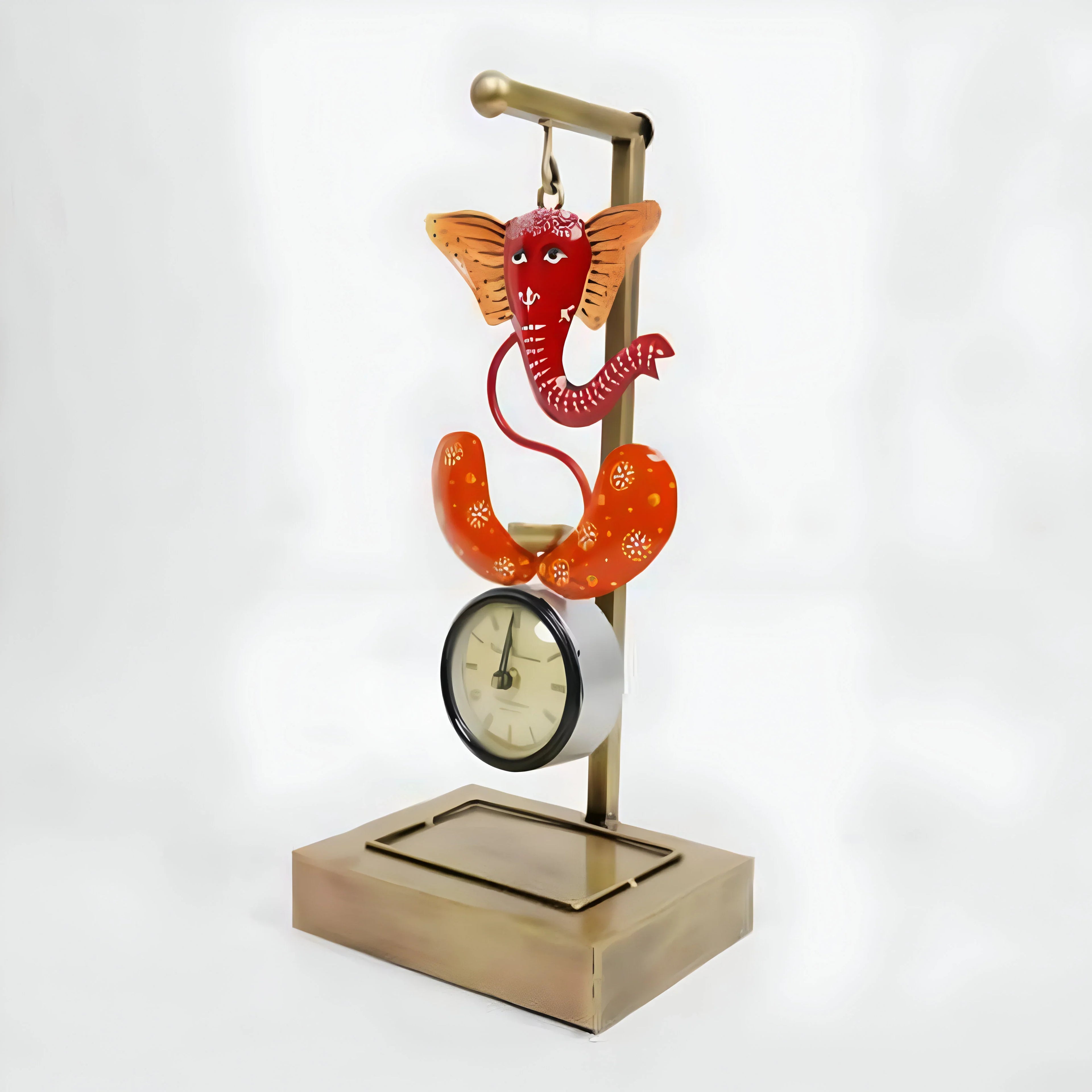 Ganesha Decorative Clock – Elegant Spiritual Wall/Table Clock for Home & Office