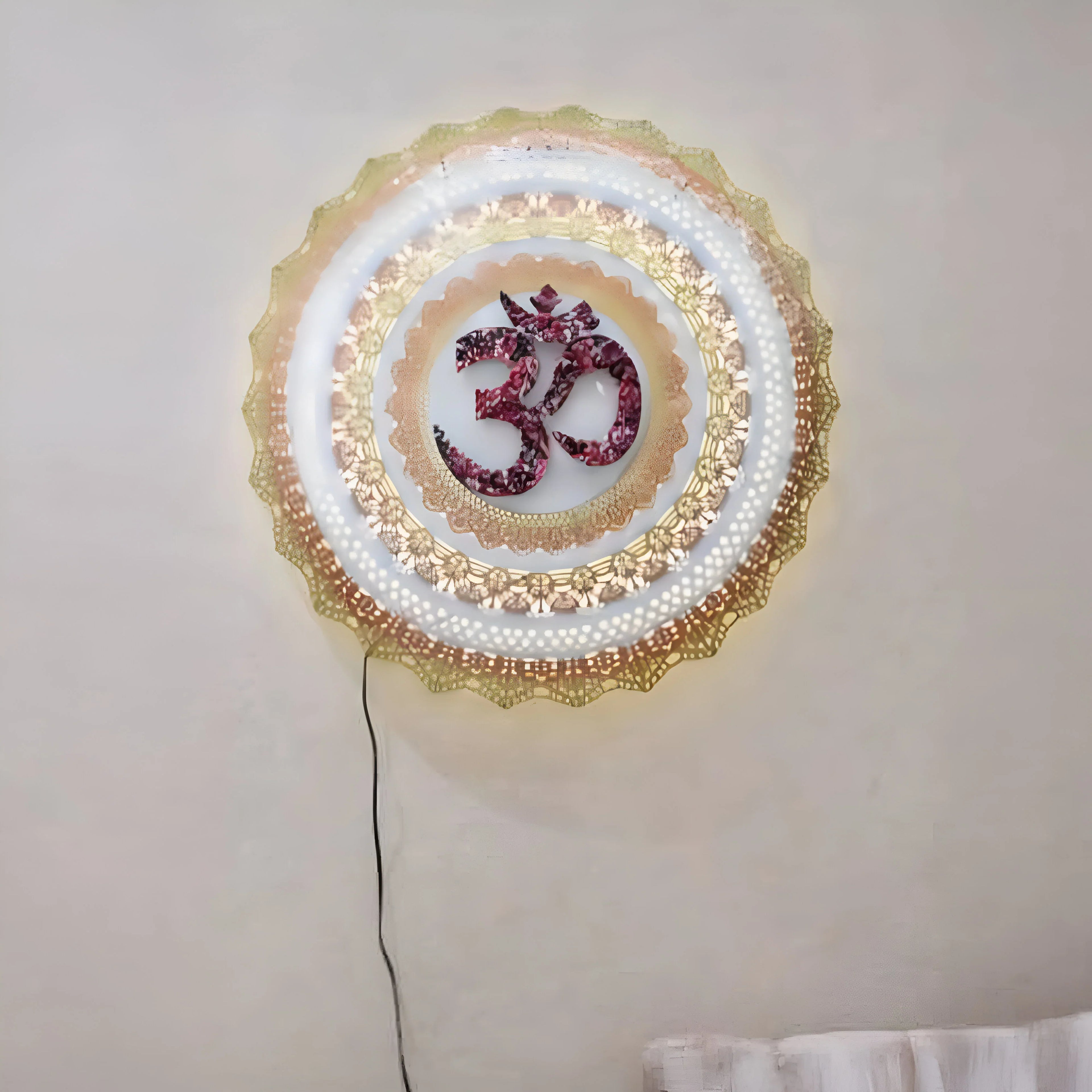 Om Circle – Spiritual Wall Decor for Peace & Mindfulness