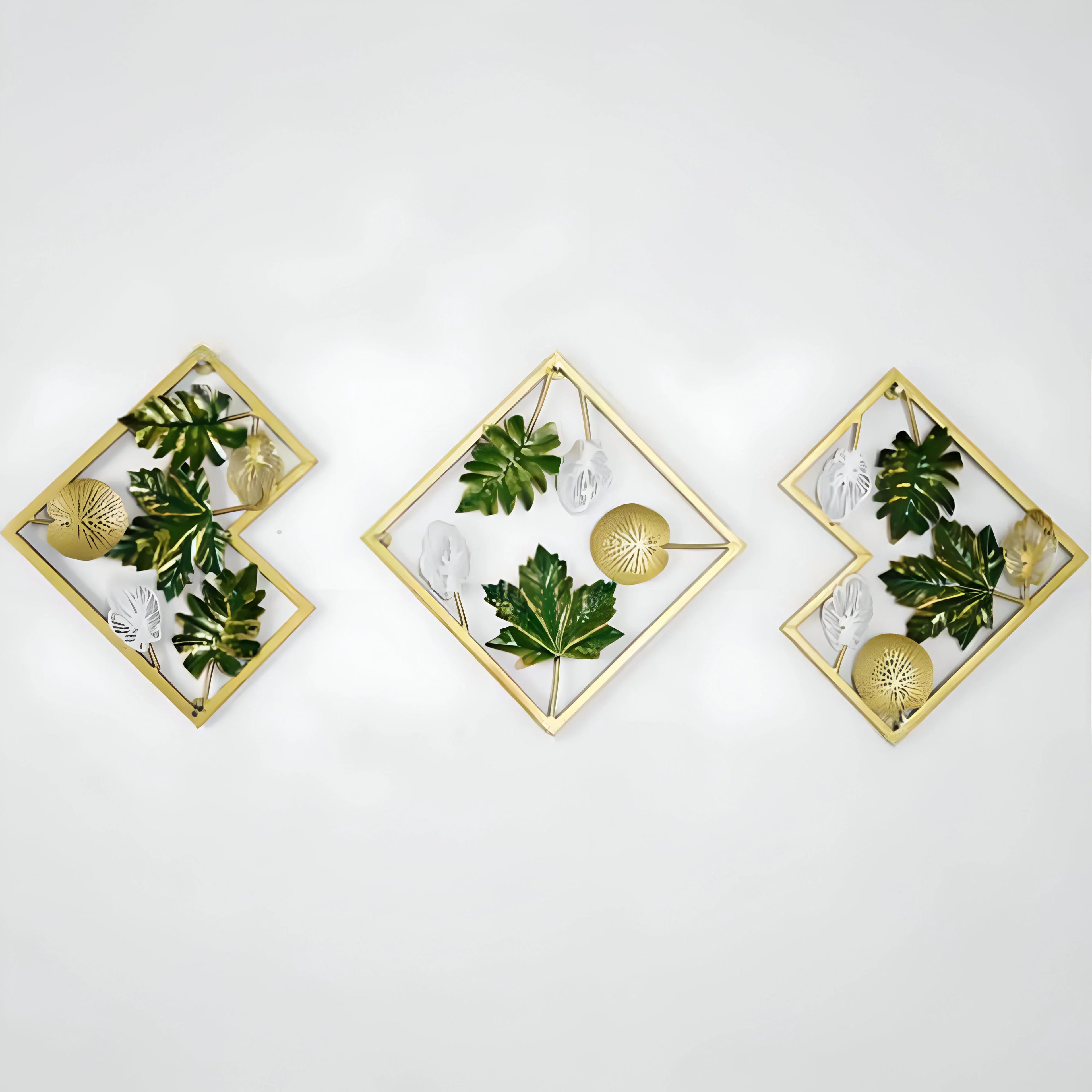 Leaf Frame Set of 3 (S/3) – Botanical Wall Art for Modern Interiors