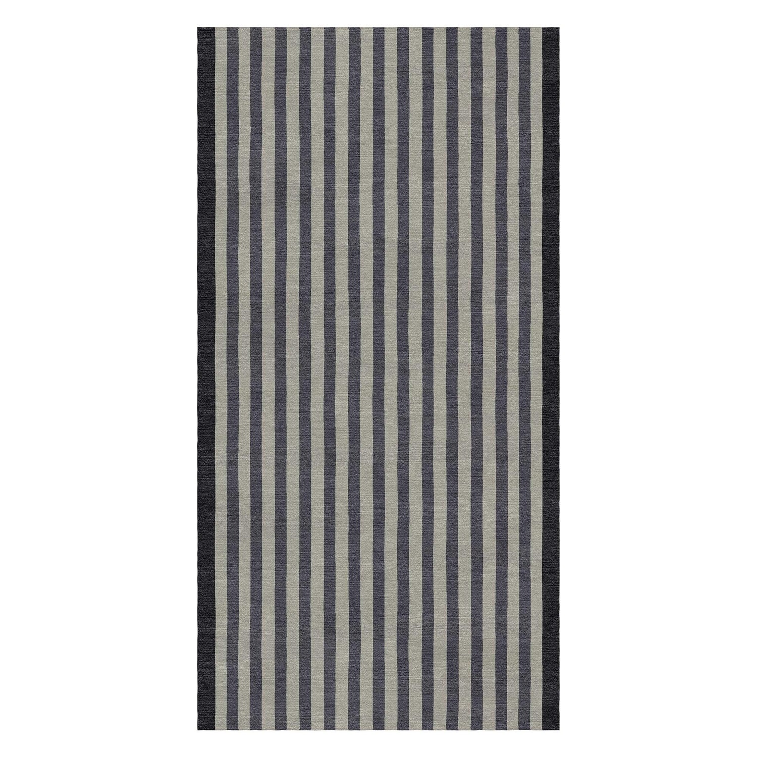 Contemporary Striped, Hand Tufted Carpet Rug for Living Spaces | F-HT-037