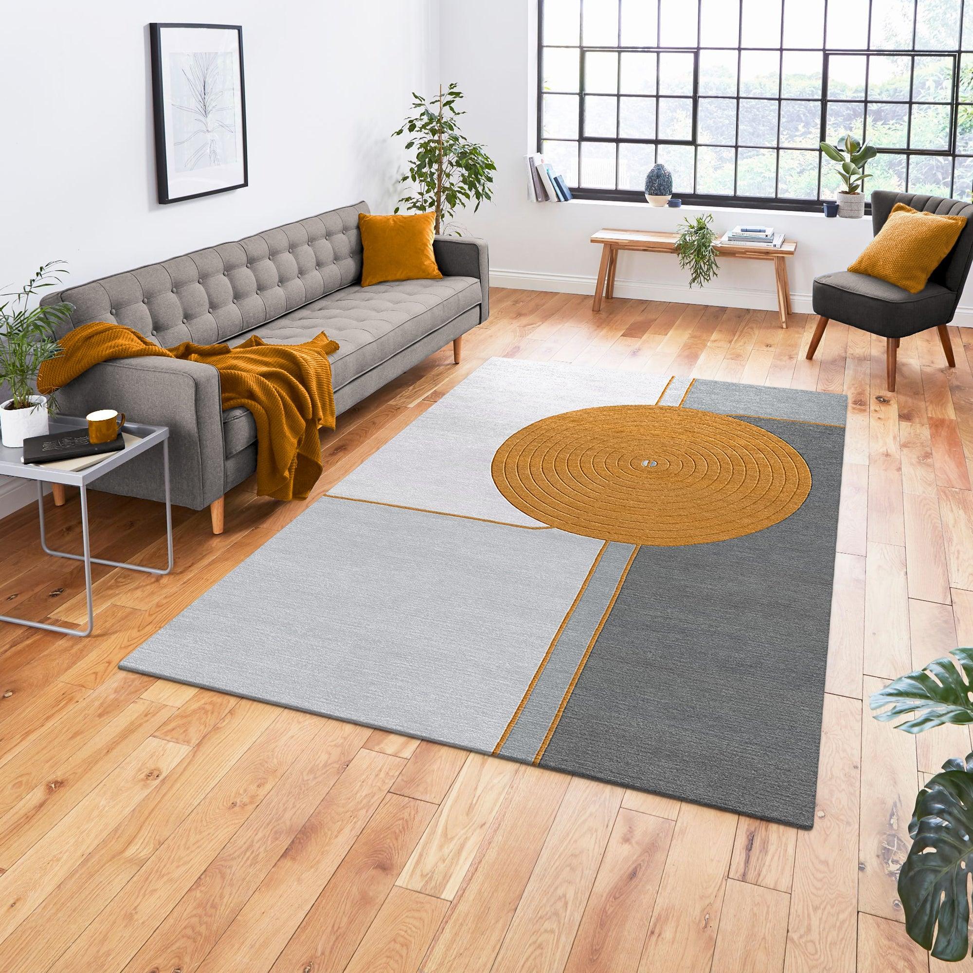 Hand Tufted Wool Rug, Hand Tufted Carpet Rug for Living Spaces | F-HT-039
