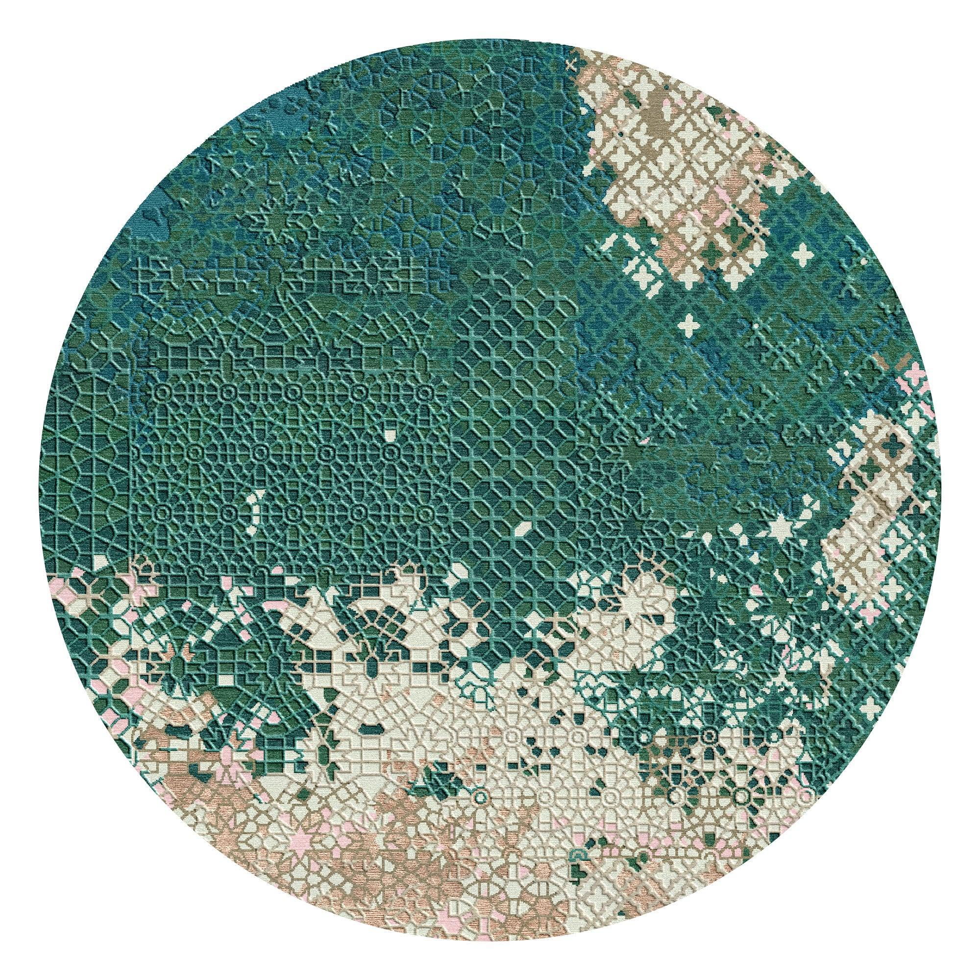 Abstract Hand-Tufted Rug for Living Spaces | F-HT-044