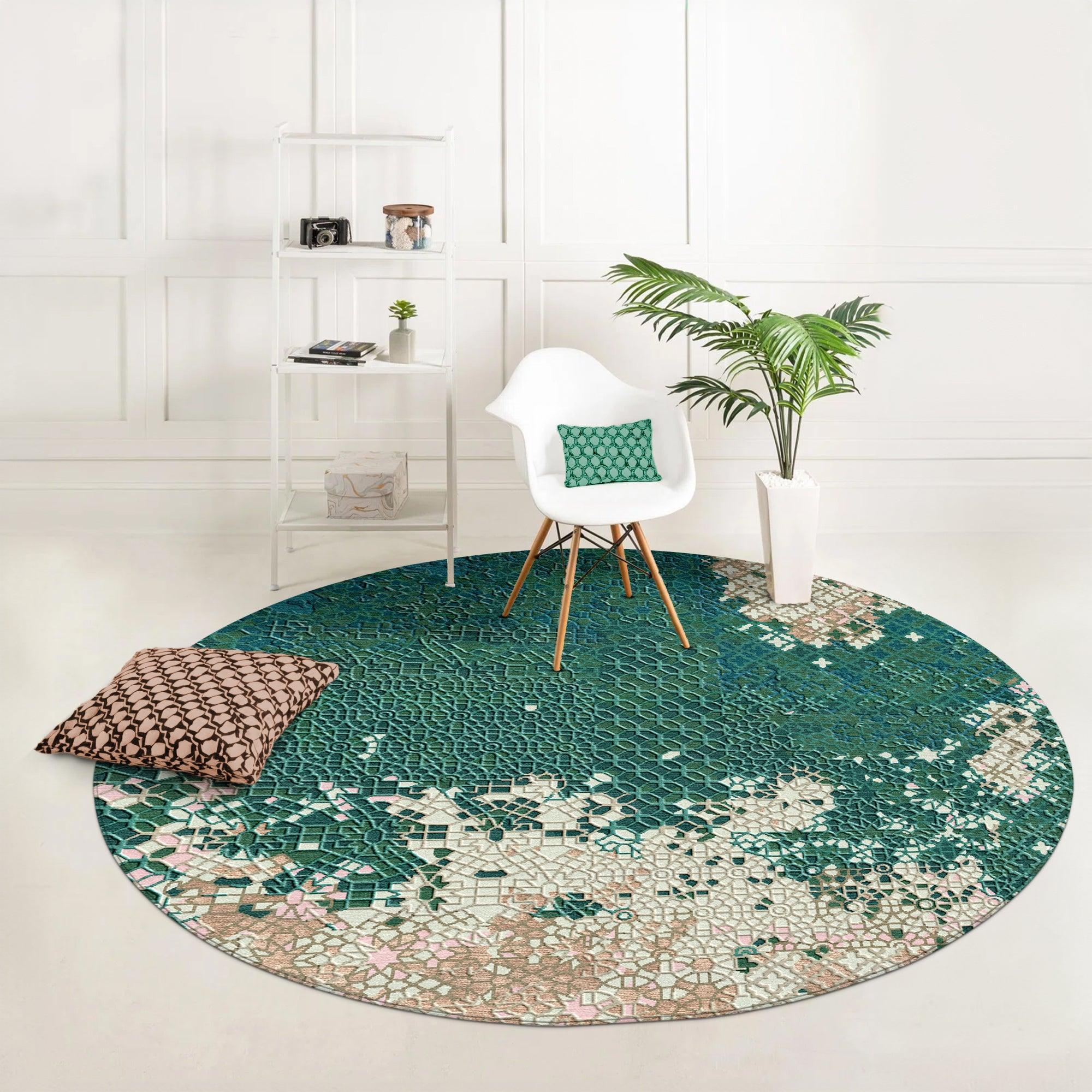 Abstract Hand-Tufted Rug for Living Spaces | F-HT-044