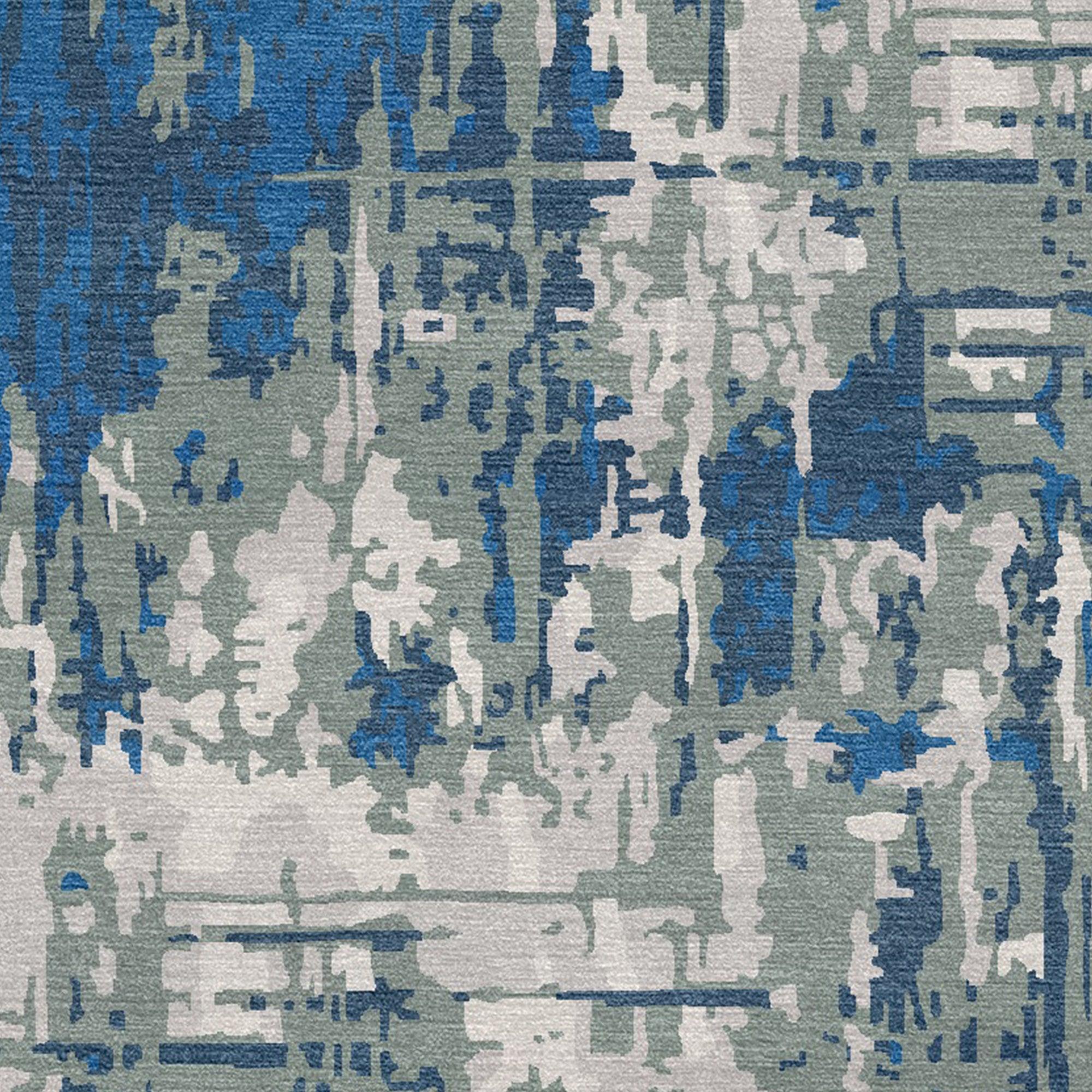 Modern Abstract Rectangular Rug for Living Spaces | F-HT-045