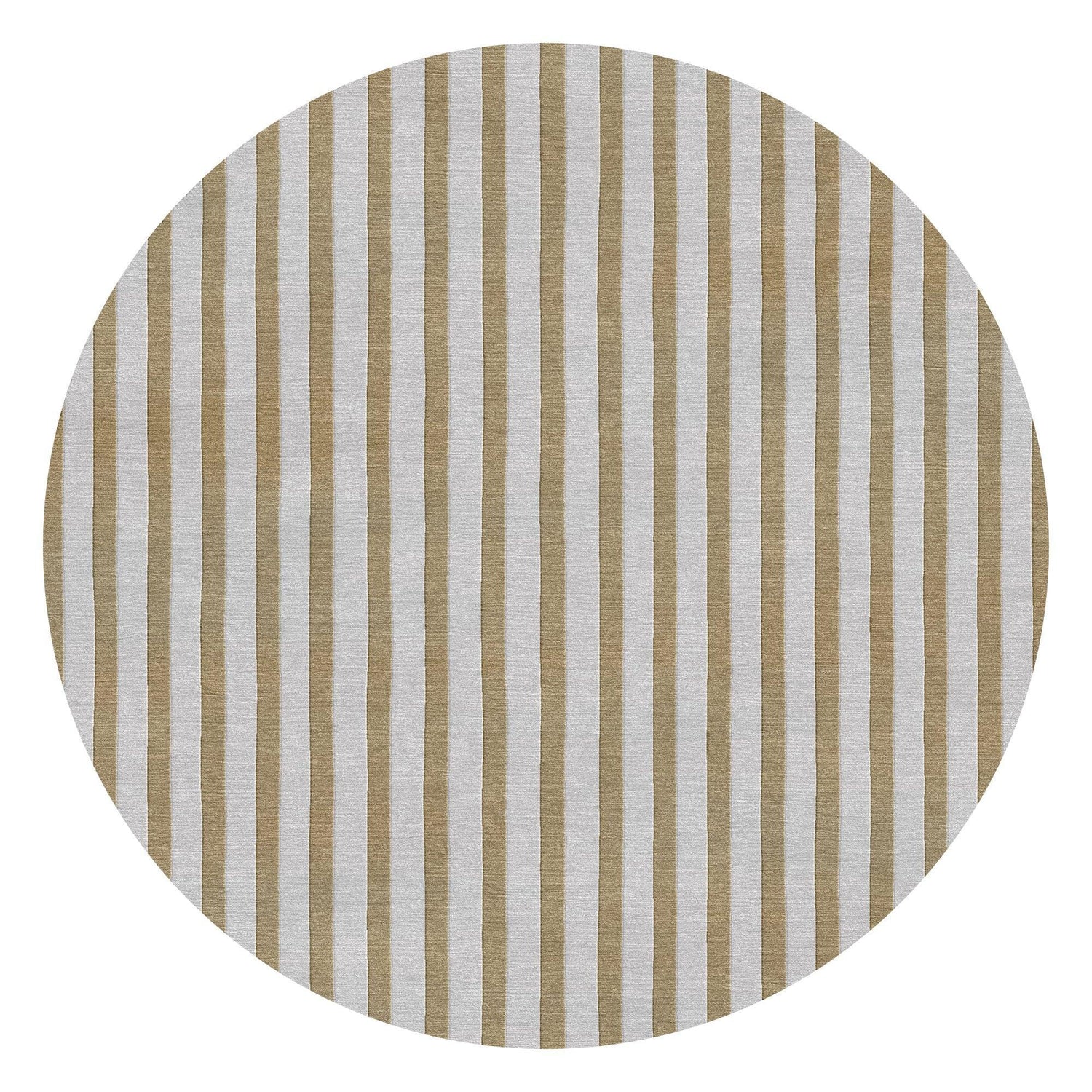 Neutral Modern Round Area Rug, Hand Tufted Carpet Rug for Living Spaces | F-HT-043