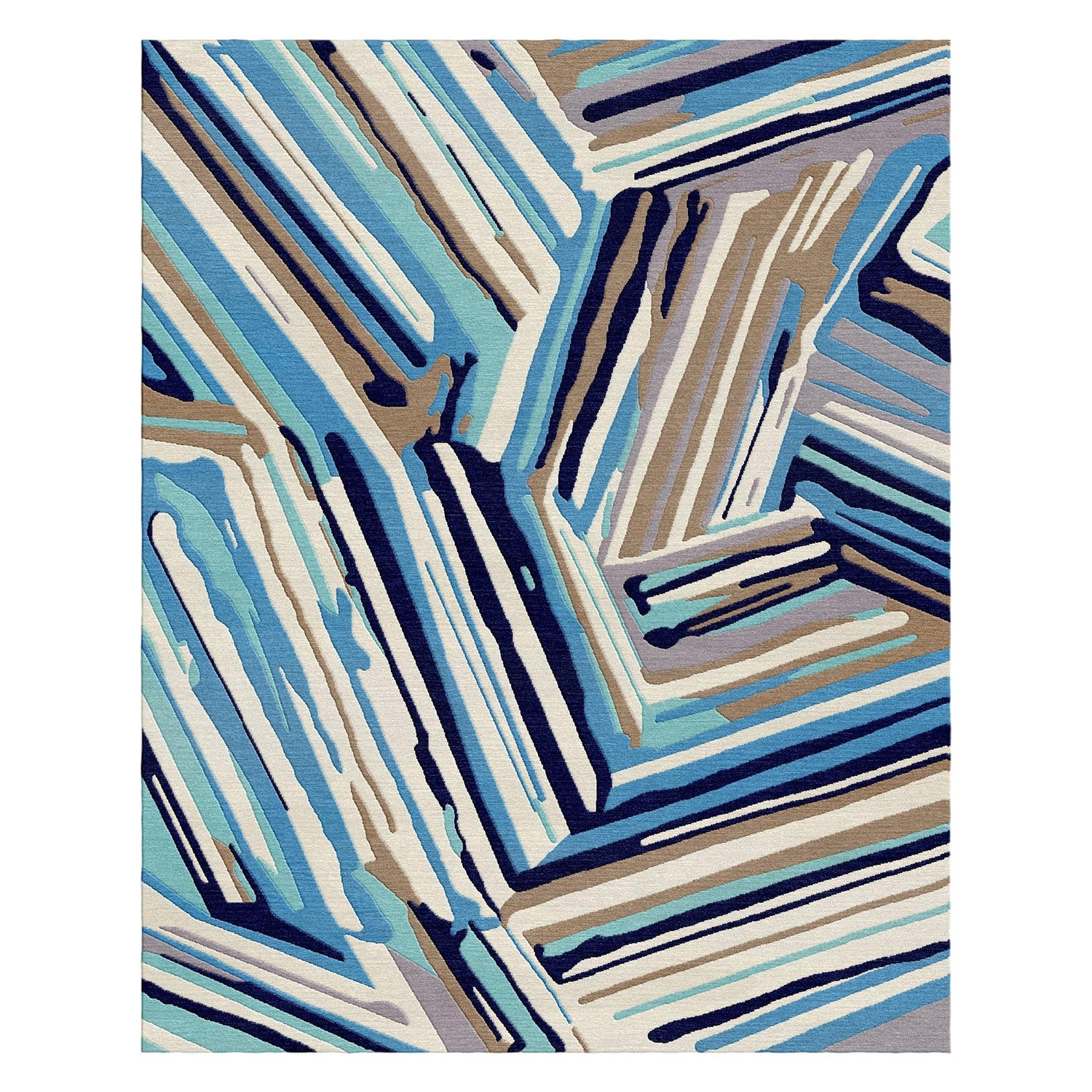 8a5a1e-8b.myshopify.com Modern Coastal Striped Rug  for Living Spaces | F-HT-031