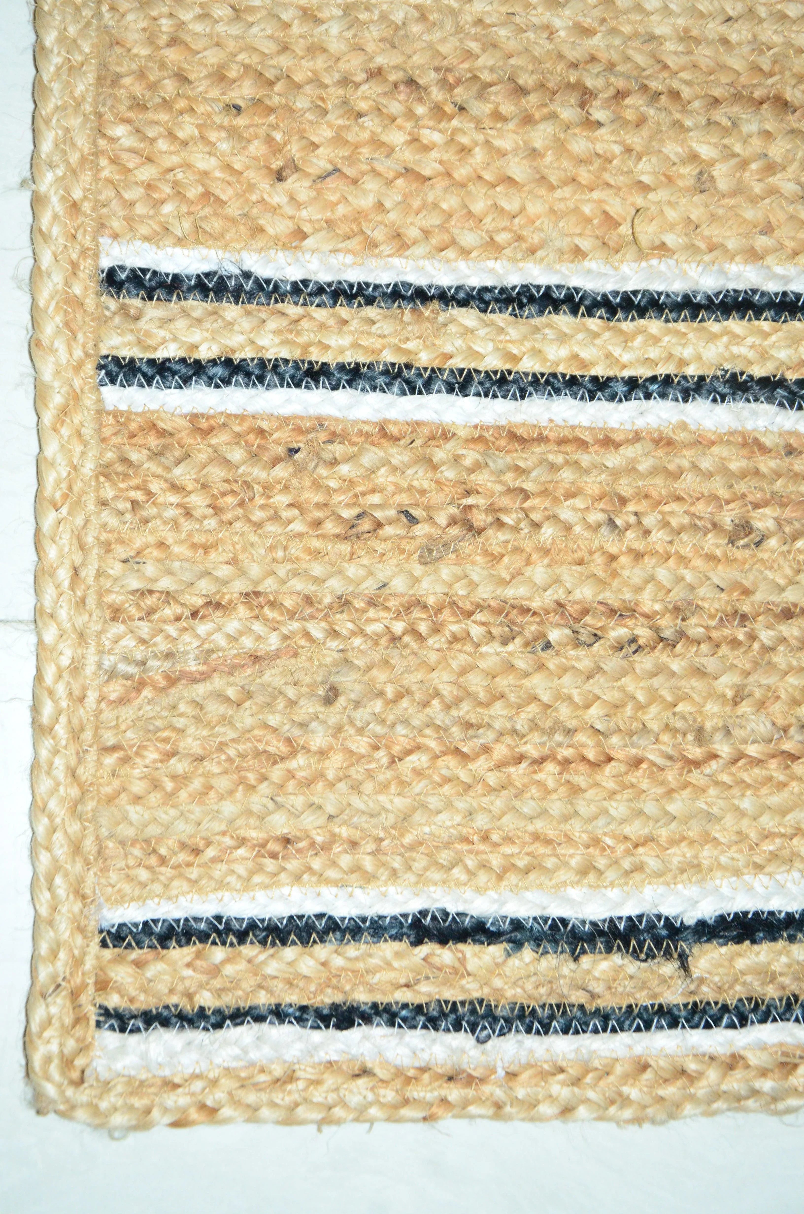 Handmade Jute Rug | Handmade Braided Jute Rug - FAROOKHT F-JU-003