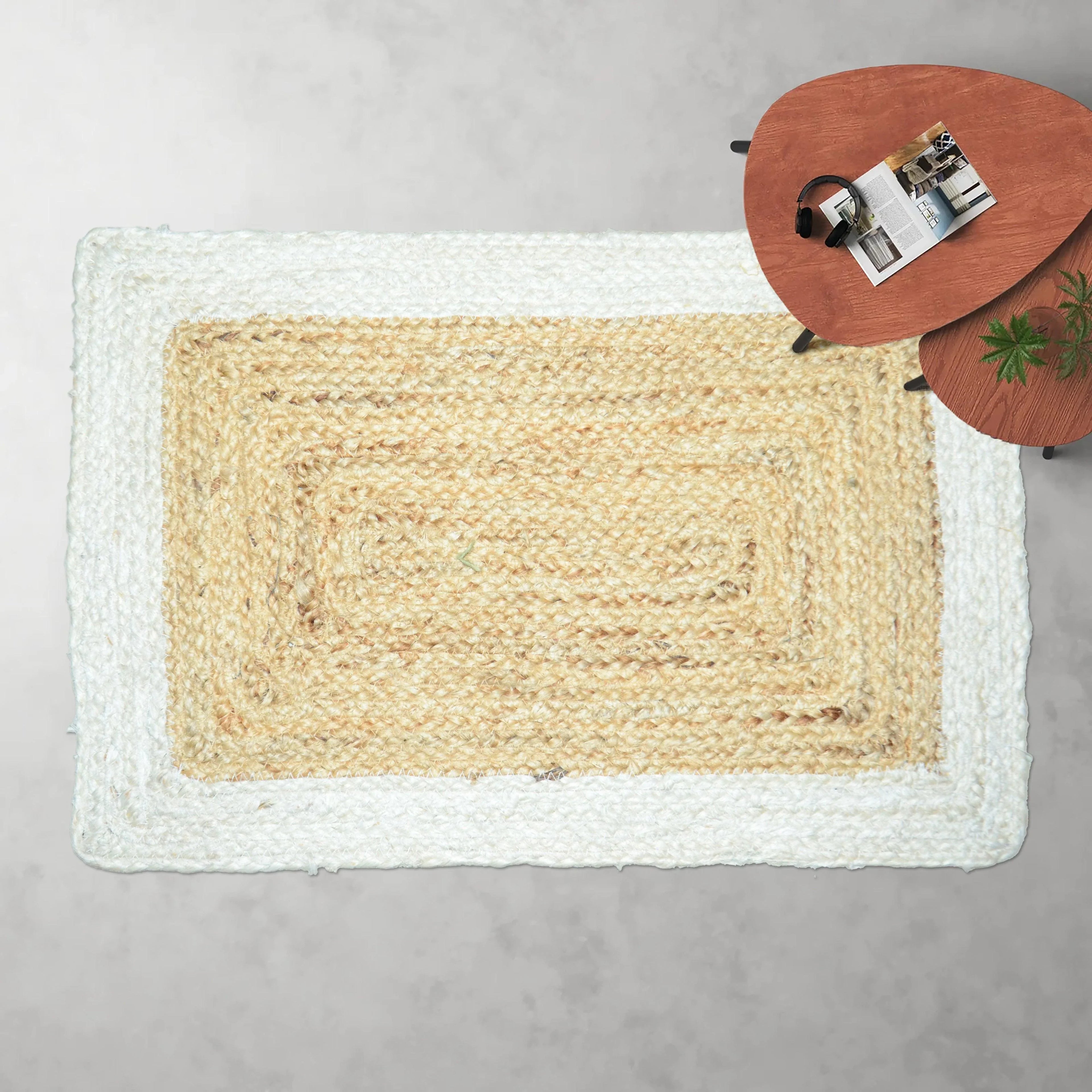 Handmade Jute Braided Rug FAROOKHT Jute Rug F-JU-004