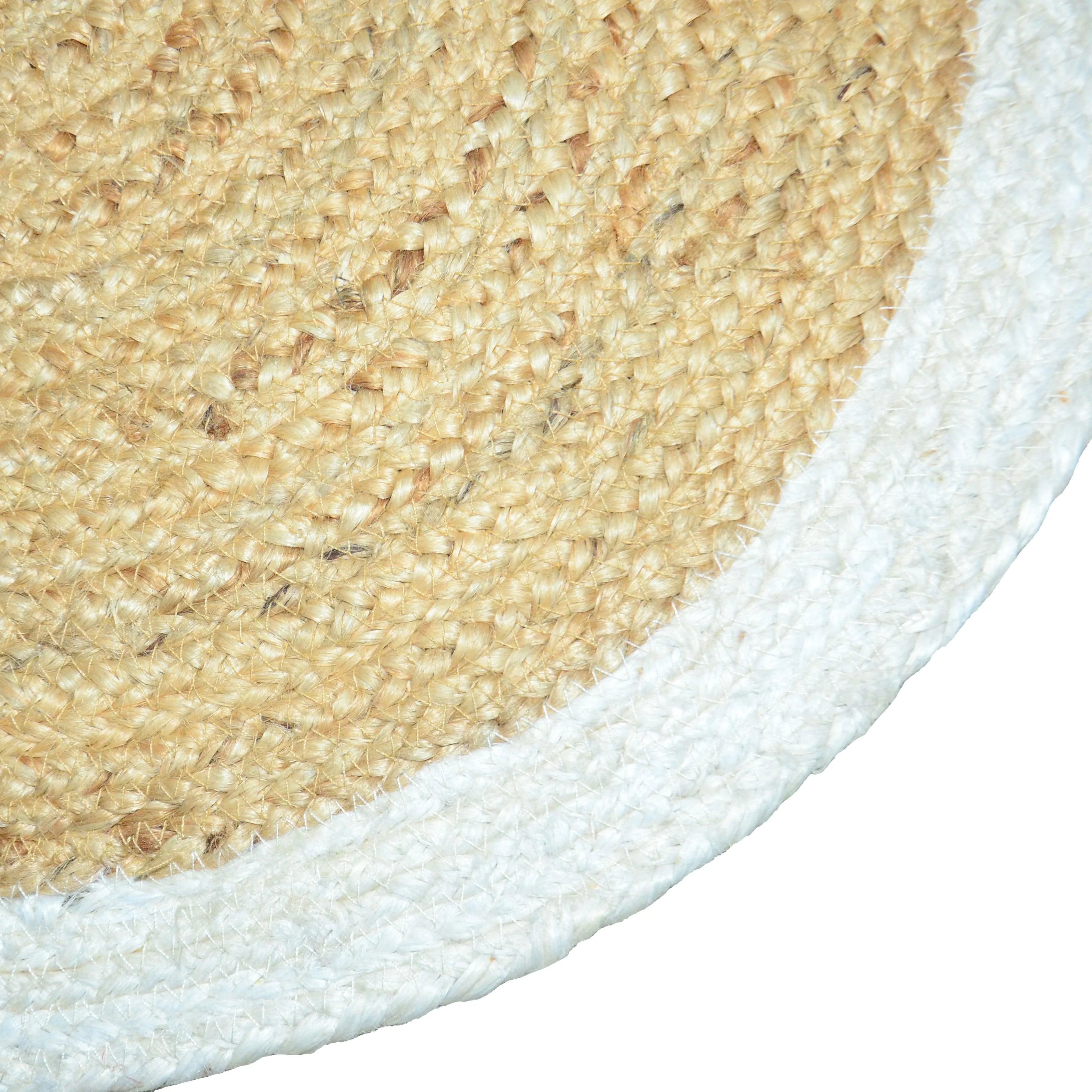 Handmade Braided Round Jute Rug F-JU-005