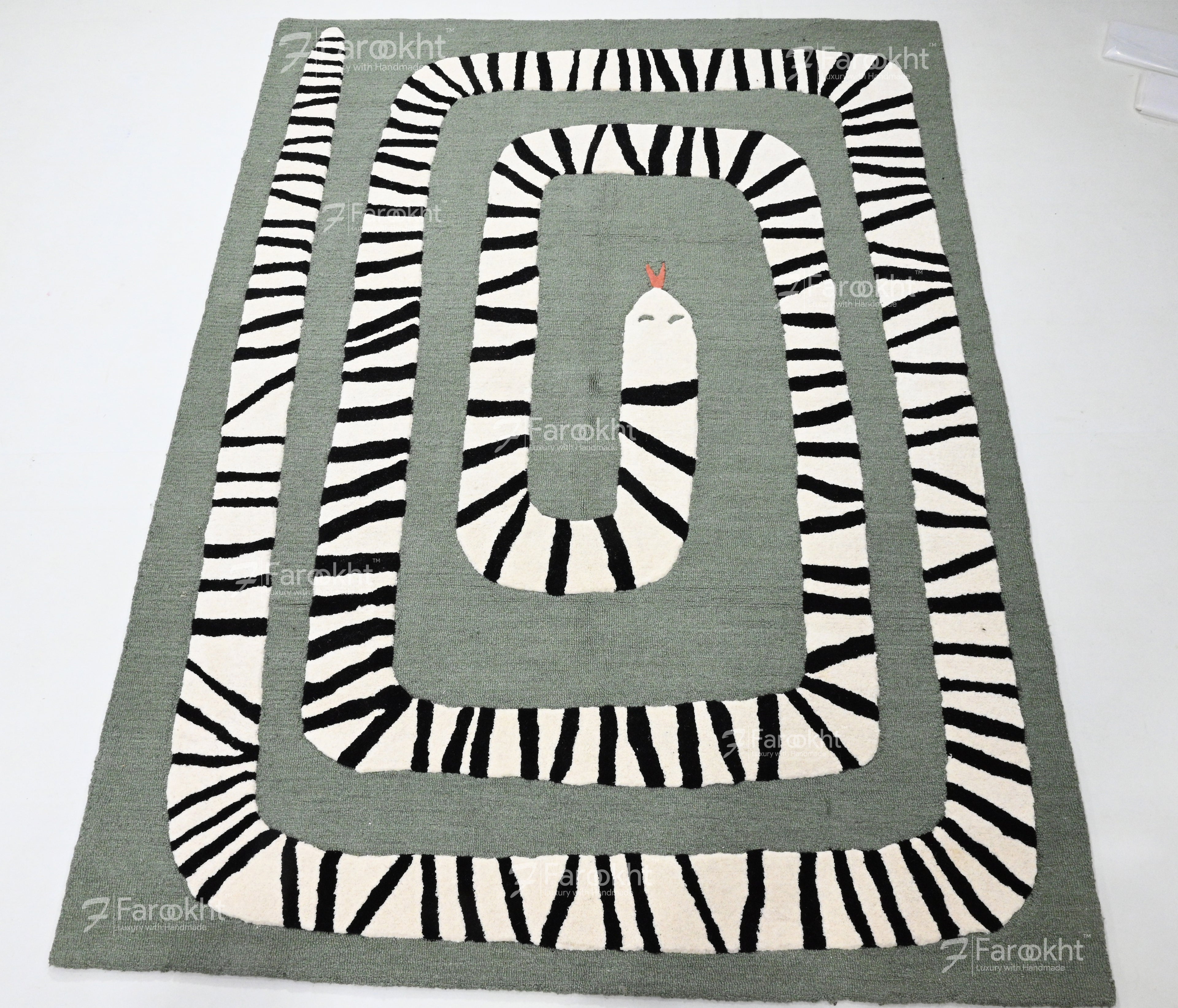 Hand Knotted Oushak Carpet and Rugs 036