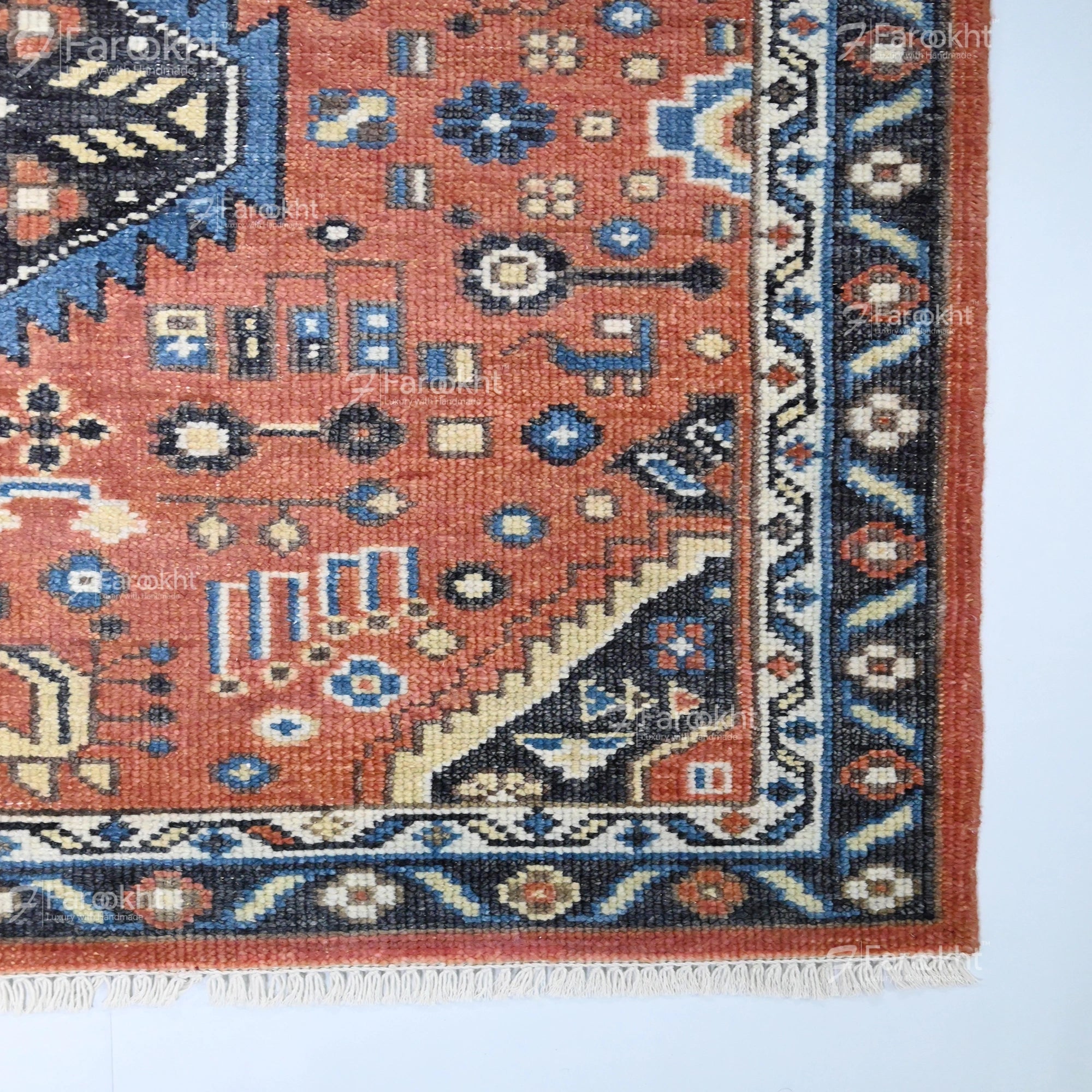 Hand Knotted Oushak Carpet and Rugs 06