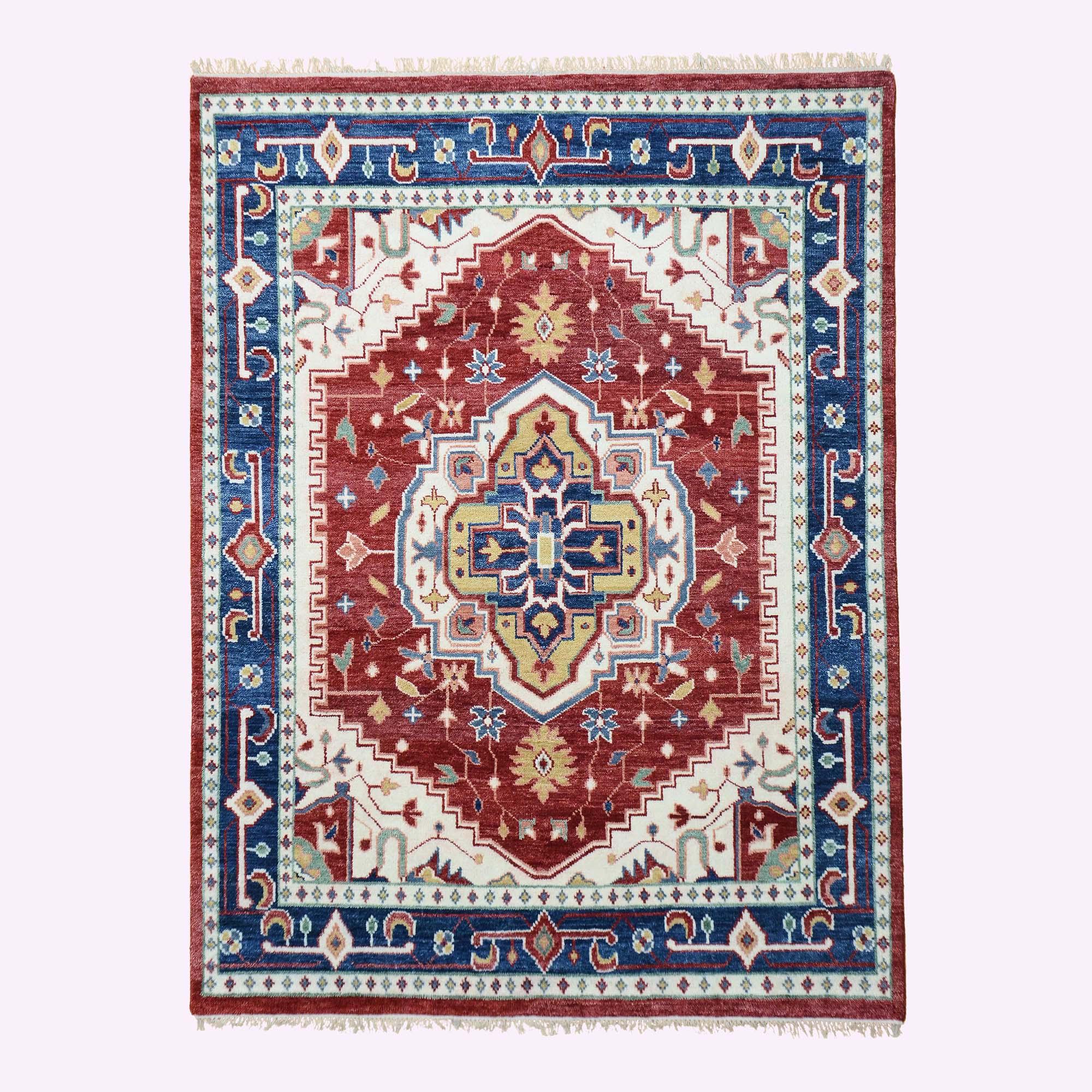 Hand-Knotted Oushak Rug F-HKOU-013