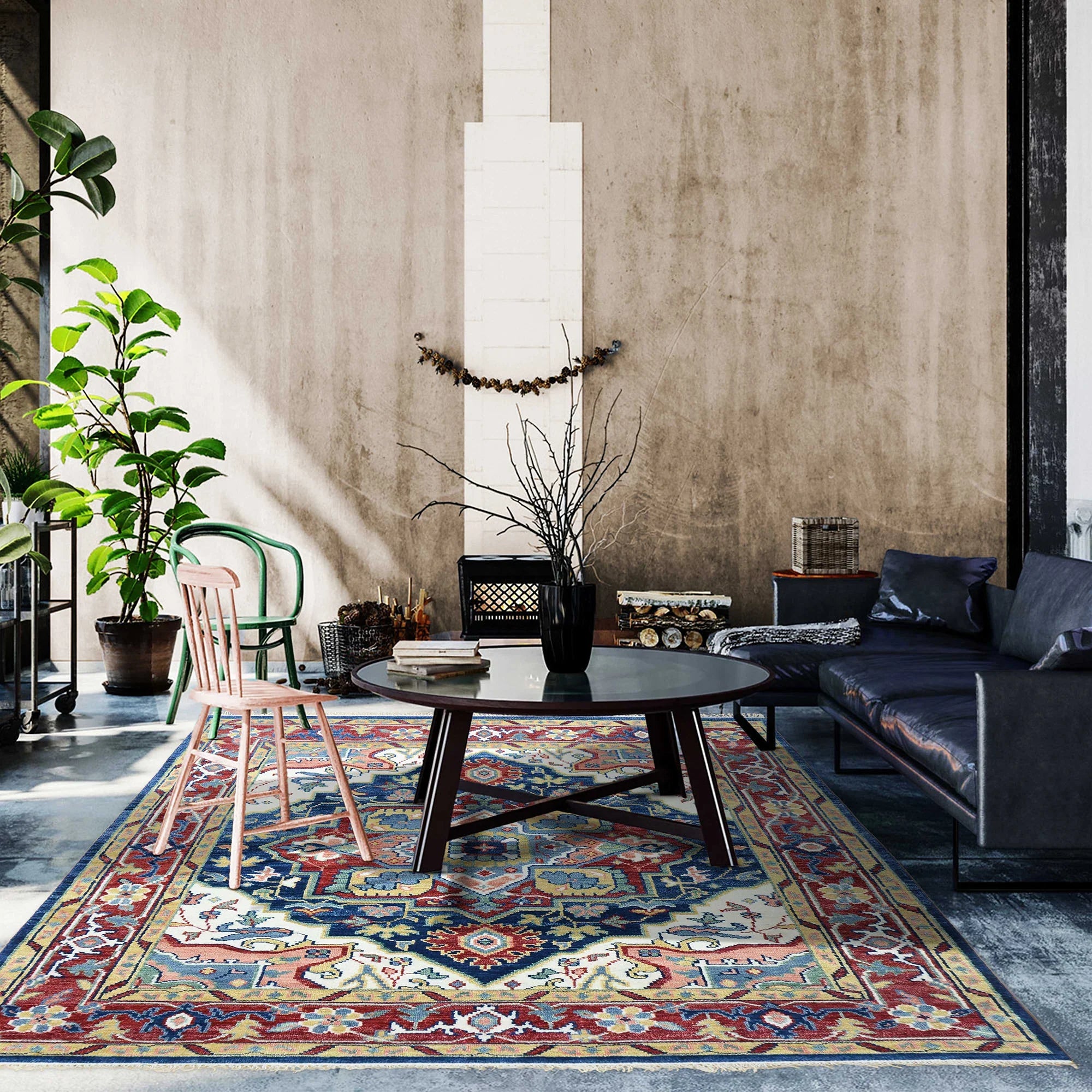 Hand-Knotted-area-carpet