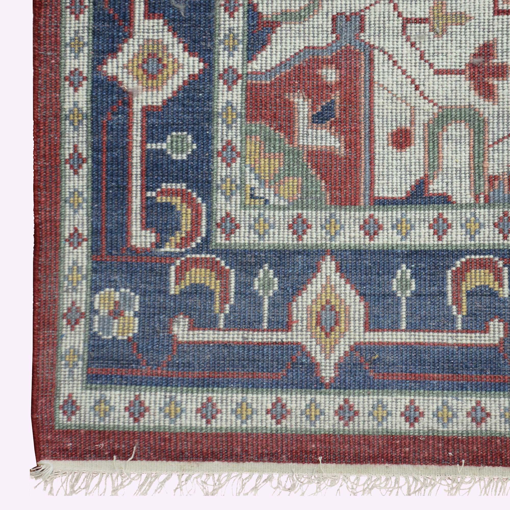 Hand-Knotted Oushak Rug F-HKOU-013