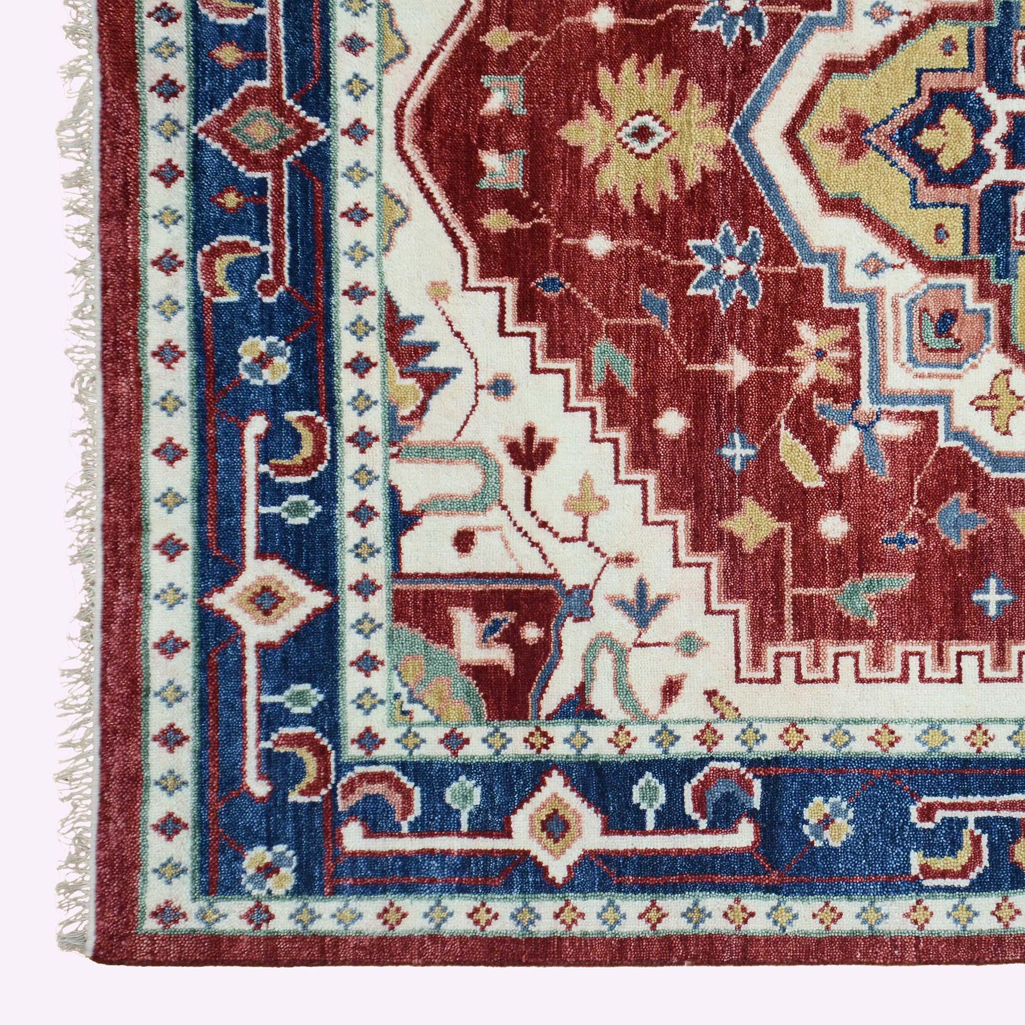 Hand-Knotted Oushak Rug F-HKOU-013