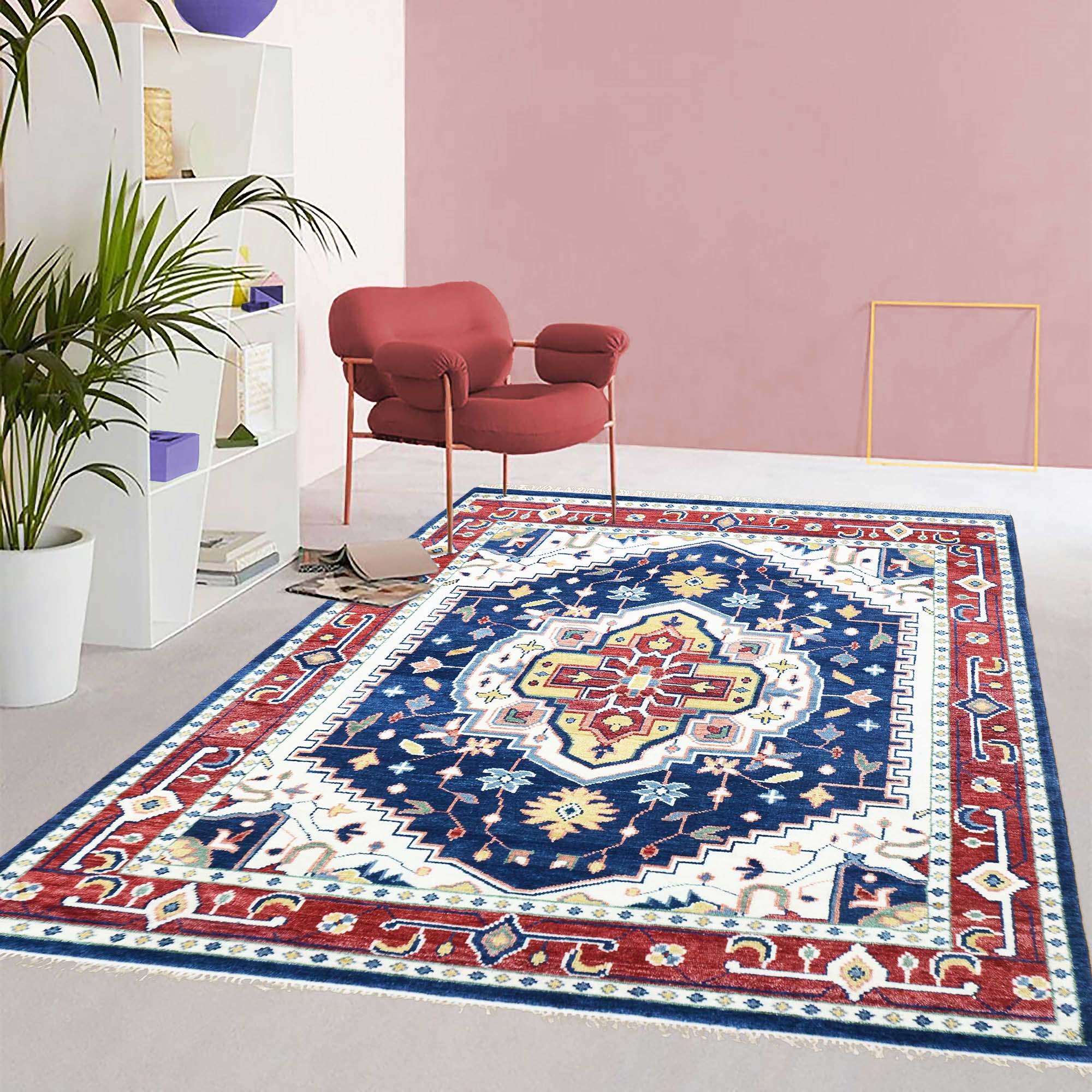 Oushak Rug -Hand-Knotted-F-HKOU-014