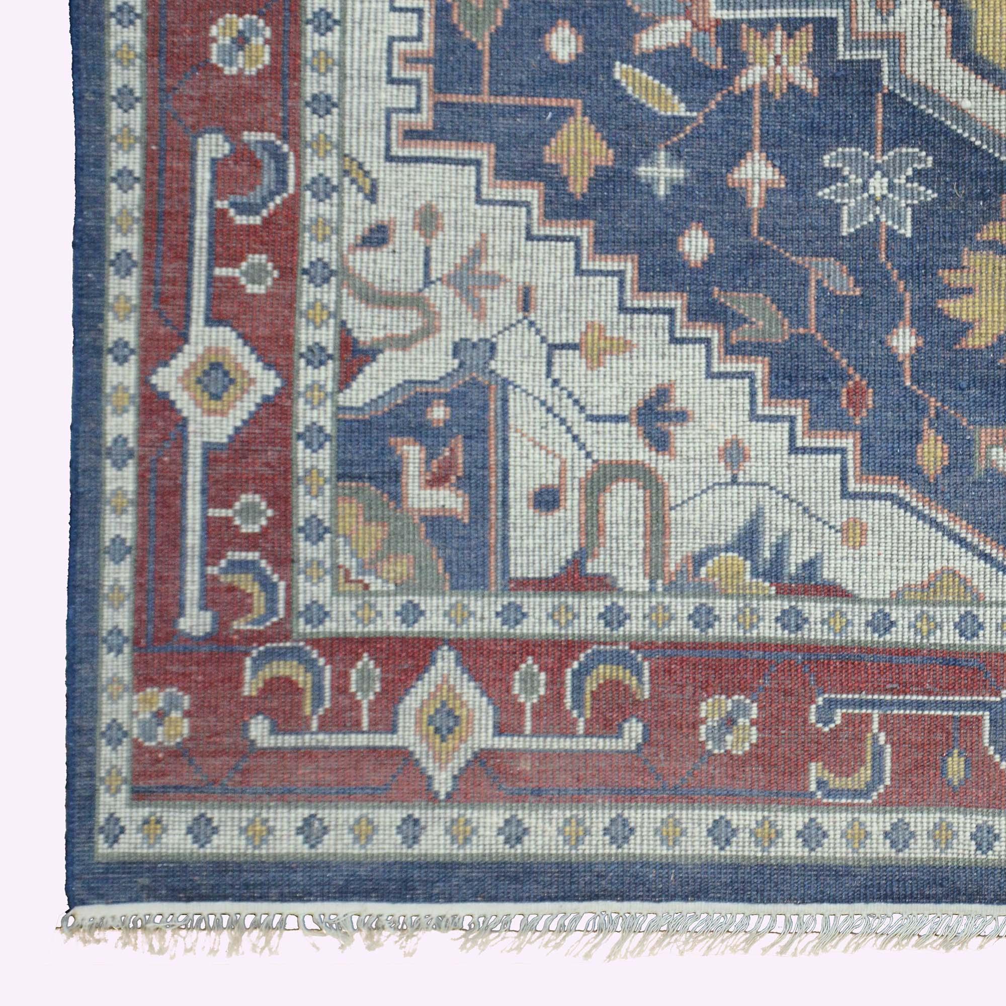 Oushak Rug -Hand-Knotted-F-HKOU-014