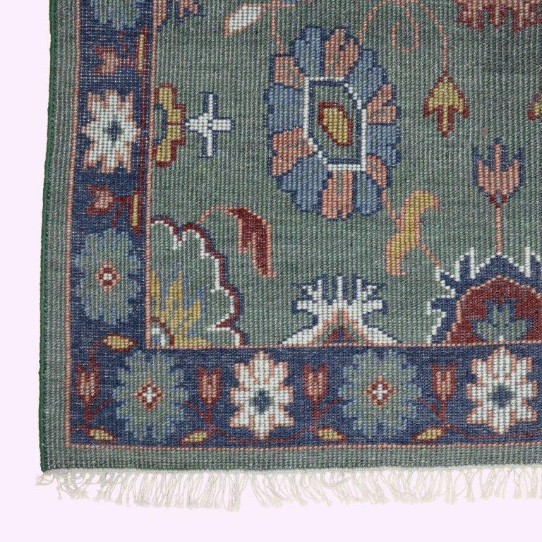 Hand Knotted Oushak Carpet and Rugs F-HKOU-001 d