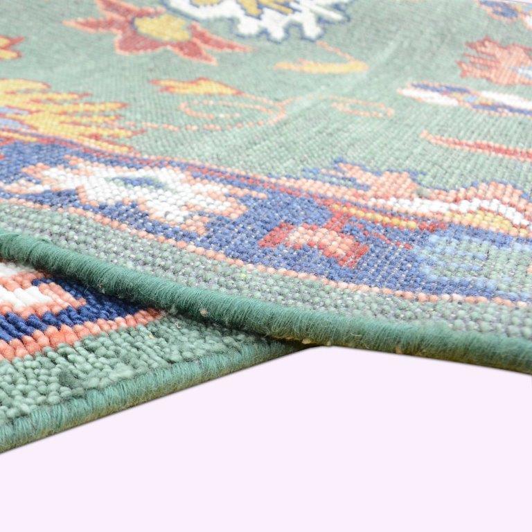 Hand Knotted Oushak Carpet and Rugs F-HKOU-001 e