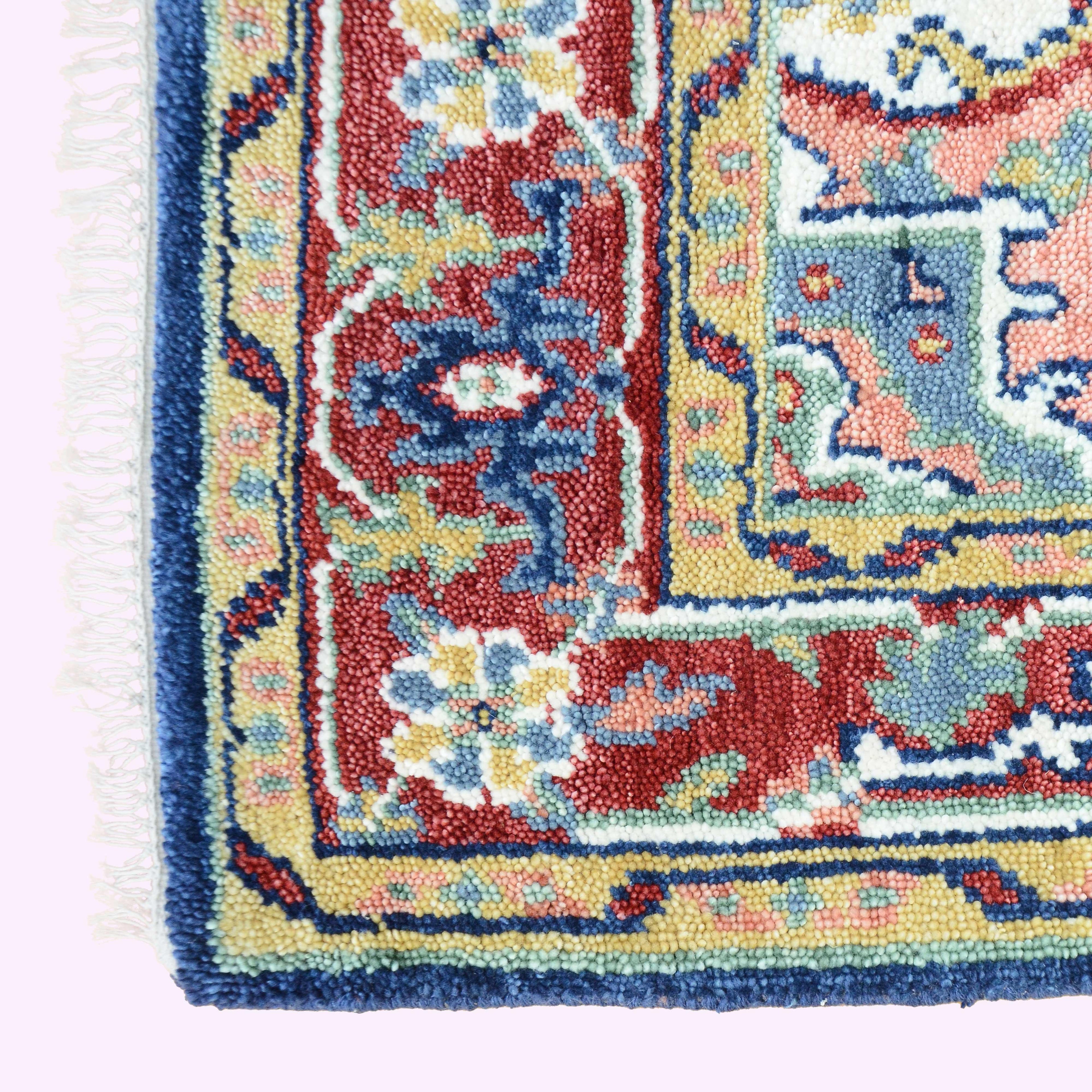 Hand Knotted Oushak Carpet and Rugs F-HKOU-005 b