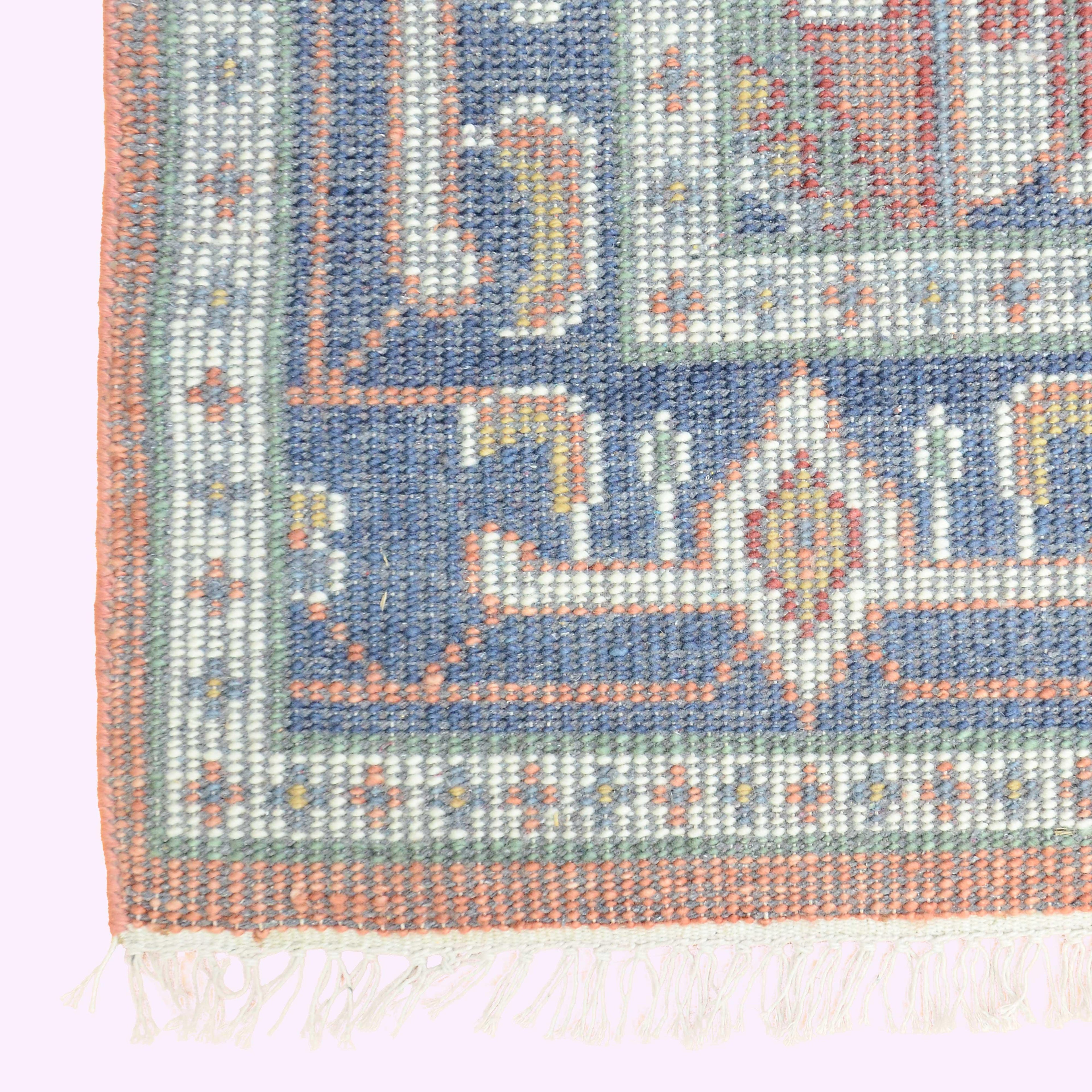 Hand-Knotted Oushak Wool Rugs F-HKOU-007
