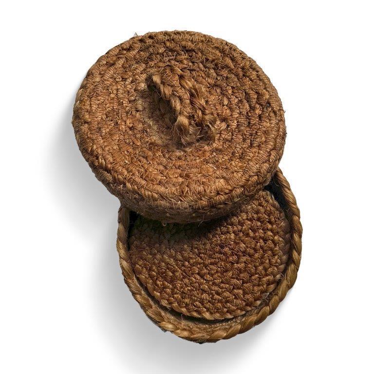 8a5a1e-8b.myshopify.com Water Hyacinth Placemats Set of 6 Jute Table Mats Farmhouse Boho Style 6x6 Inch | FPMG006