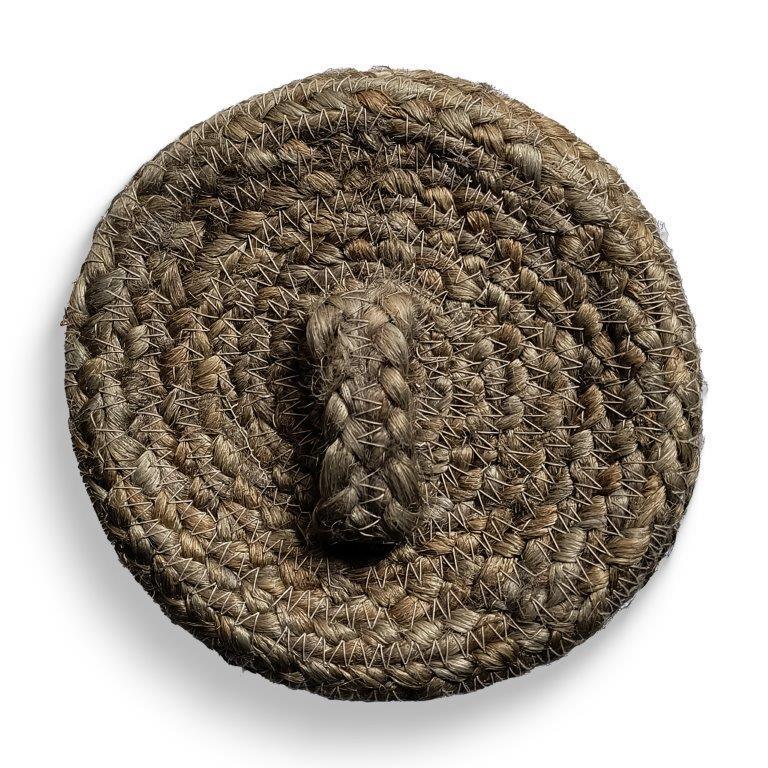 8a5a1e-8b.myshopify.com Water Hyacinth Placemats Set of 6 Jute Table Mats Farmhouse Boho Style 6x6 Inch | FPMG005