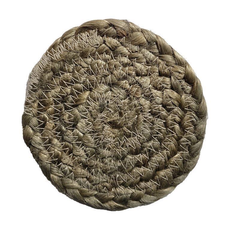 8a5a1e-8b.myshopify.com Water Hyacinth Placemats Set of 6 Jute Table Mats Farmhouse Boho Style 6x6 Inch | FPMG005