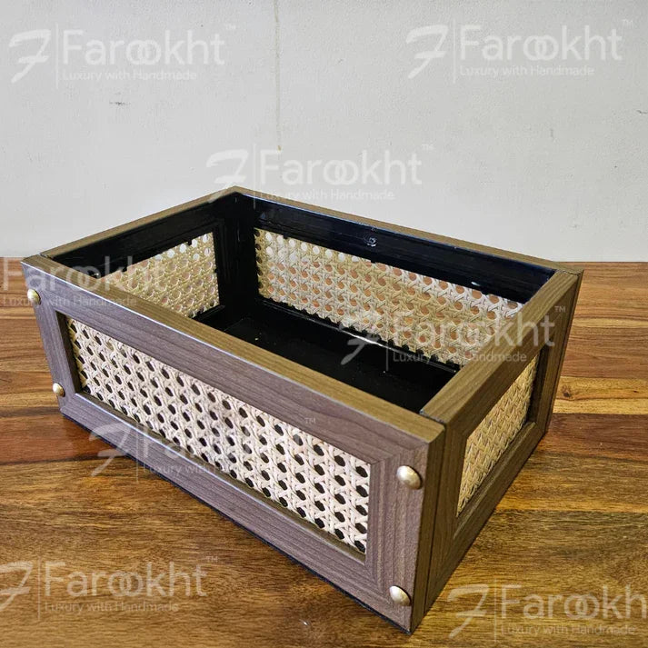 Handwoven Rattan Storage Basket , Rattan Multipurpose Basket