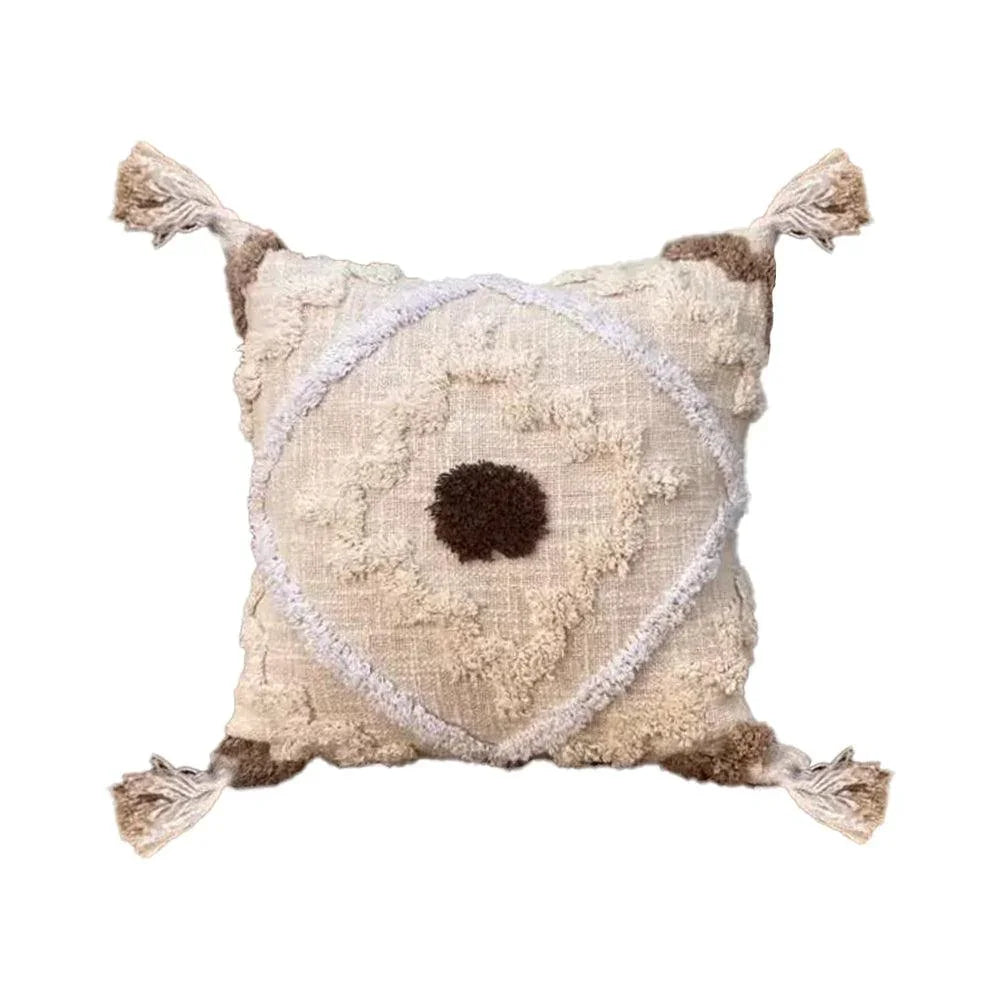 8a5a1e-8b.myshopify.com Handmade Cotton Tufted Cushion-Decorative Pillow For Sofa, Bed Or Lounge 16x16 inch | FCU0010