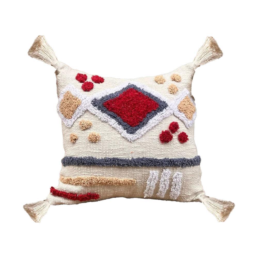 8a5a1e-8b.myshopify.com Handmade Cotton Tufted Cushion-Decorative Pillow For Sofa, Bed Or Lounge 16x16 inch | FCU0016