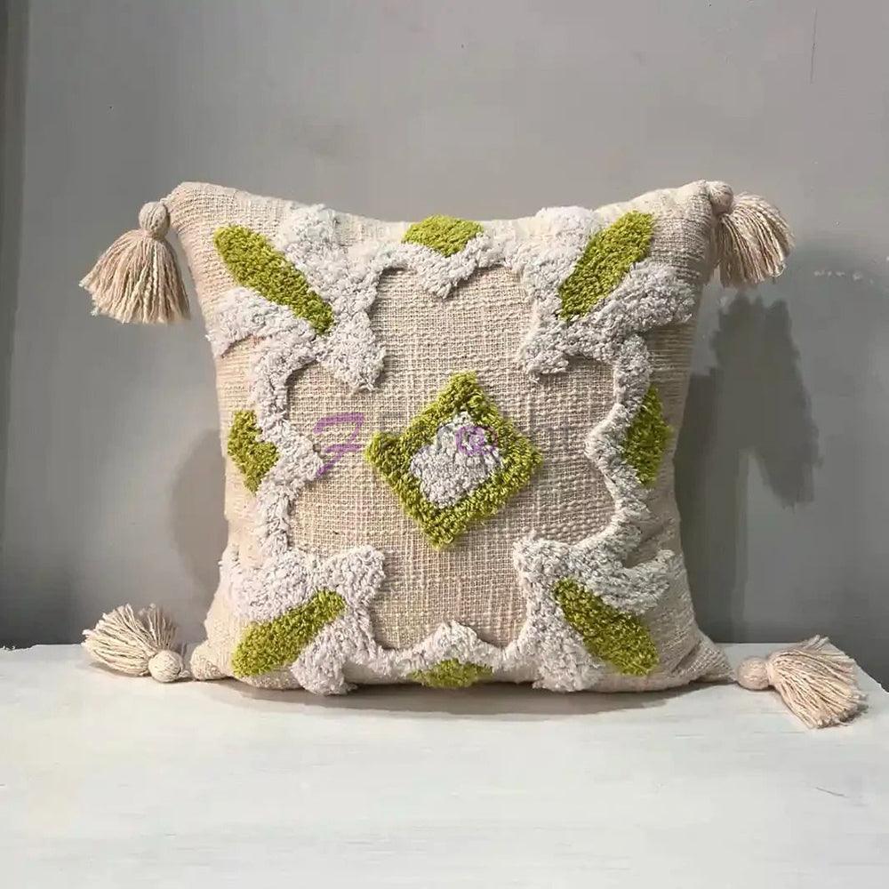 8a5a1e-8b.myshopify.com Handmade Cotton Tufted Cushion-Decorative Pillow For Sofa, Bed Or Lounge 16x16 inch | FCU0019