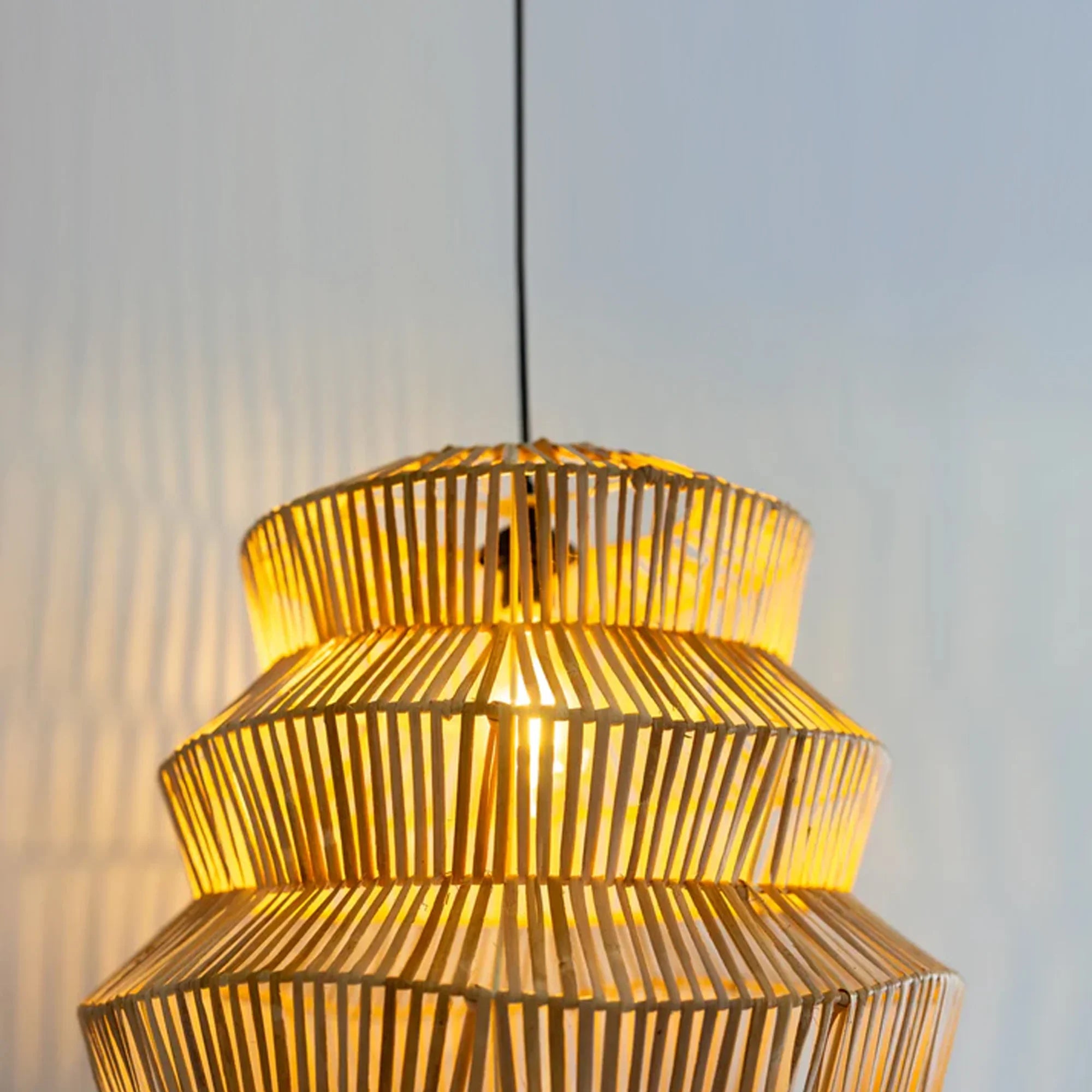 Handcrafted Zig Zag Lampshade – Modern Geometric Lighting for Table or Pendant Fixtures