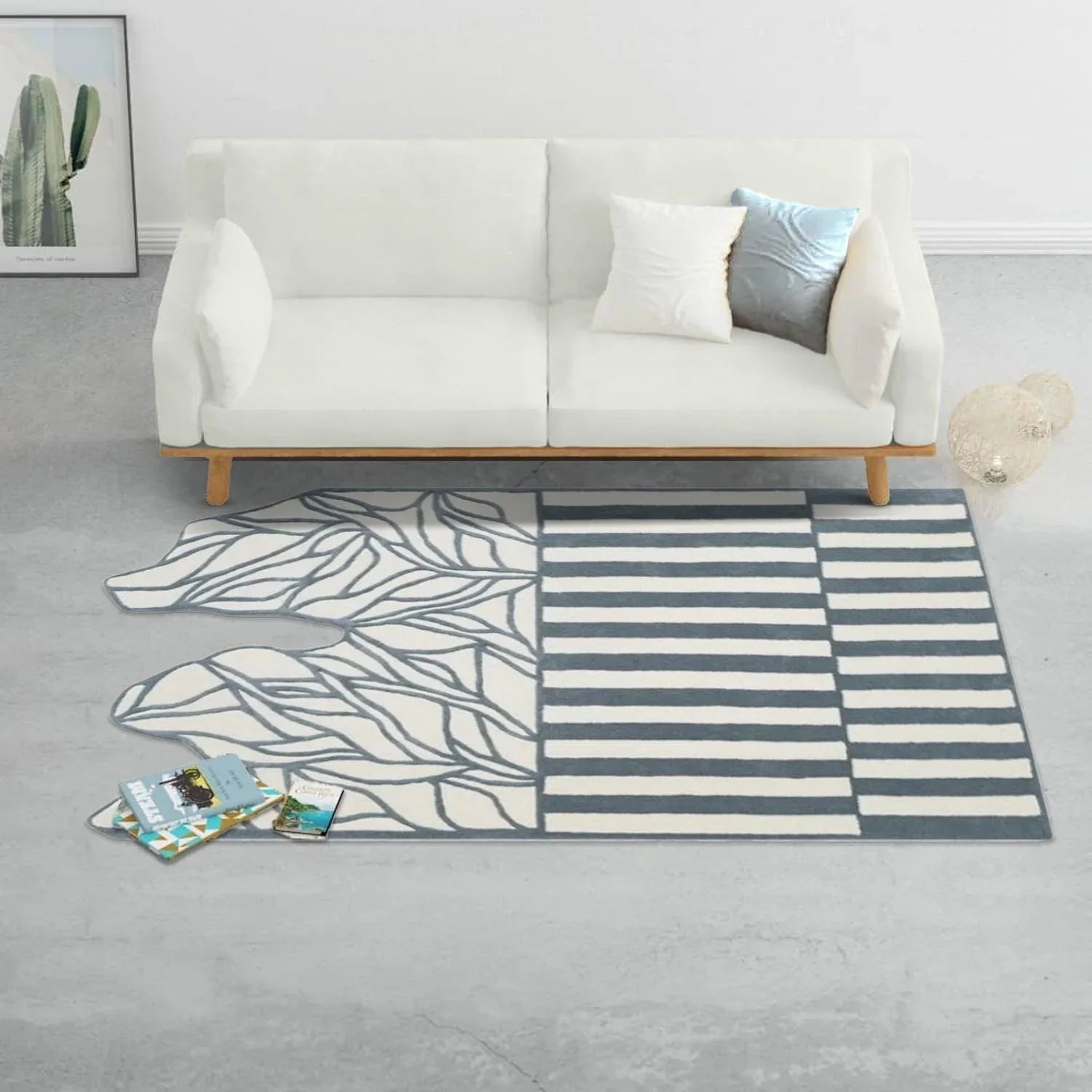 Striped Rug for Living Spaces | F-HT-015 - Farookht
