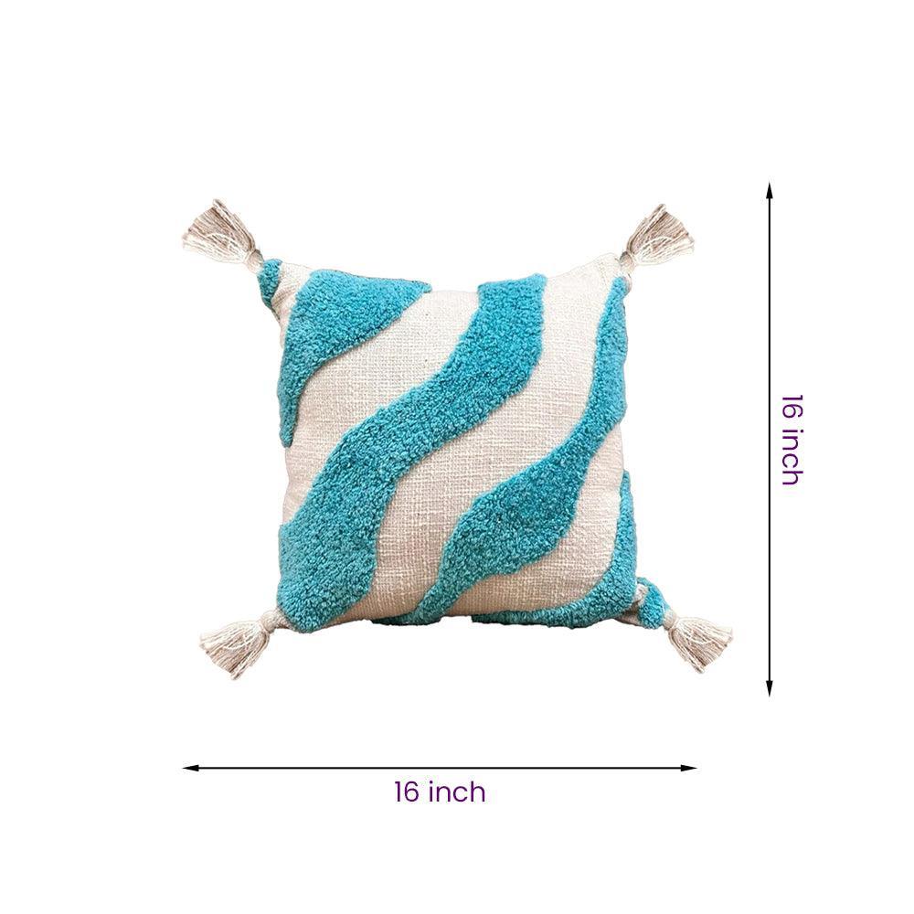8a5a1e-8b.myshopify.com Handmade Cotton Tufted Cushion-Decorative Pillow For Sofa, Bed Or Lounge 16x16 inch | FCU0006