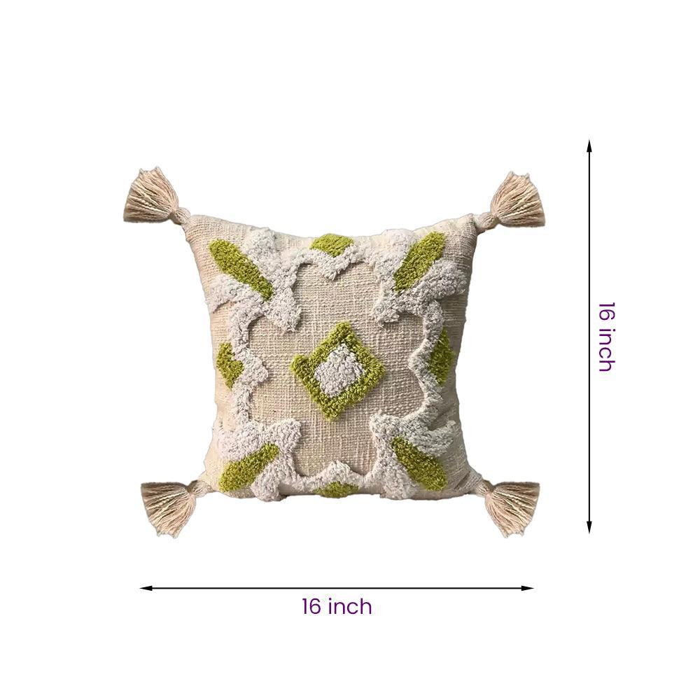 8a5a1e-8b.myshopify.com Handmade Cotton Tufted Cushion-Decorative Pillow For Sofa, Bed Or Lounge 16x16 inch | FCU0019