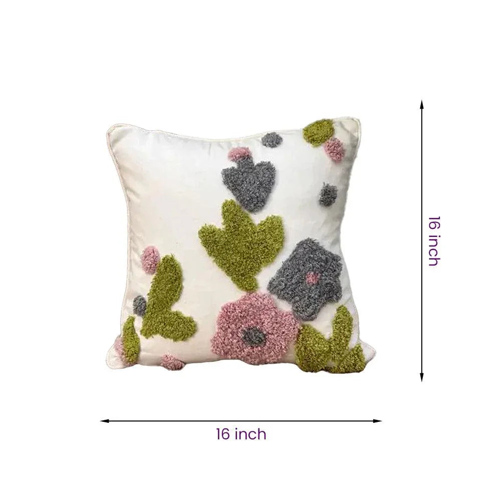 8a5a1e-8b.myshopify.com Handmade Cotton Tufted Cushion-Decorative Pillow For Sofa, Bed Or Lounge 16x16 inch | FCU0005