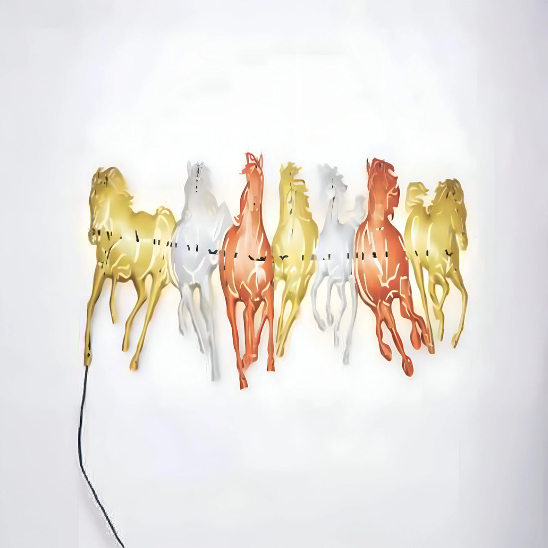 Multicolor Decorative Horse Statue – Vibrant Handcrafted Figurine for Artistic Home Decor