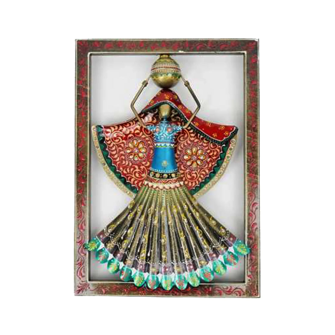 Kalbelia Dance-Inspired Handcrafted Wall Frame – Rajasthani Folk Art Décor