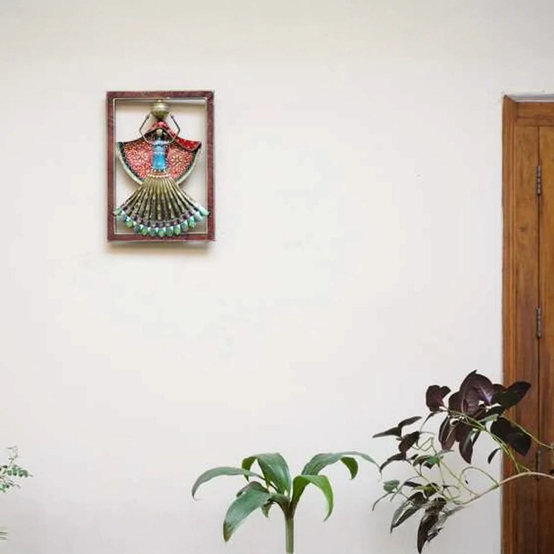 Kalbelia Dance-Inspired Handcrafted Wall Frame – Rajasthani Folk Art Décor