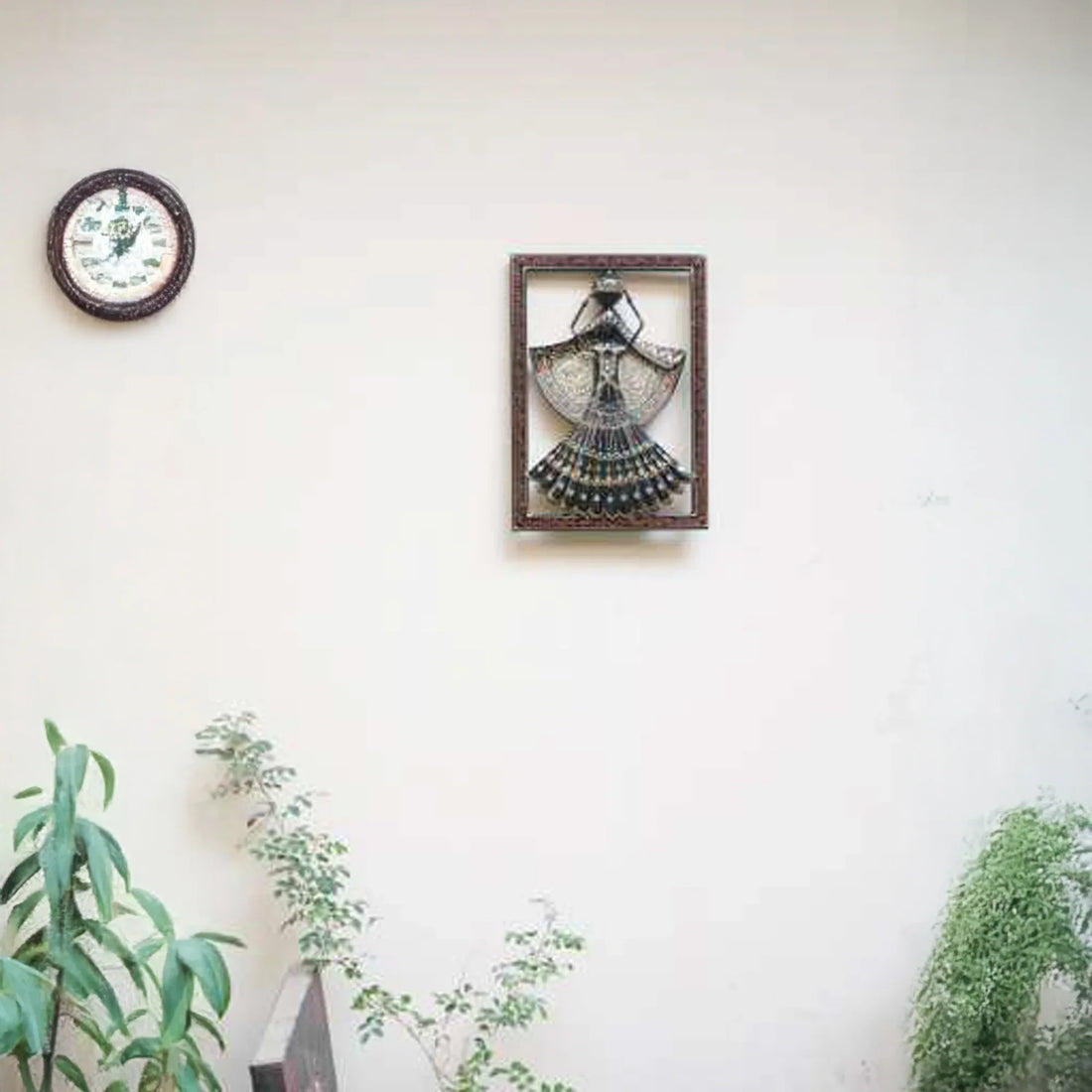 Handcrafted Kalbelia Dance Frame – Rajasthani Folk Art Wall Décor