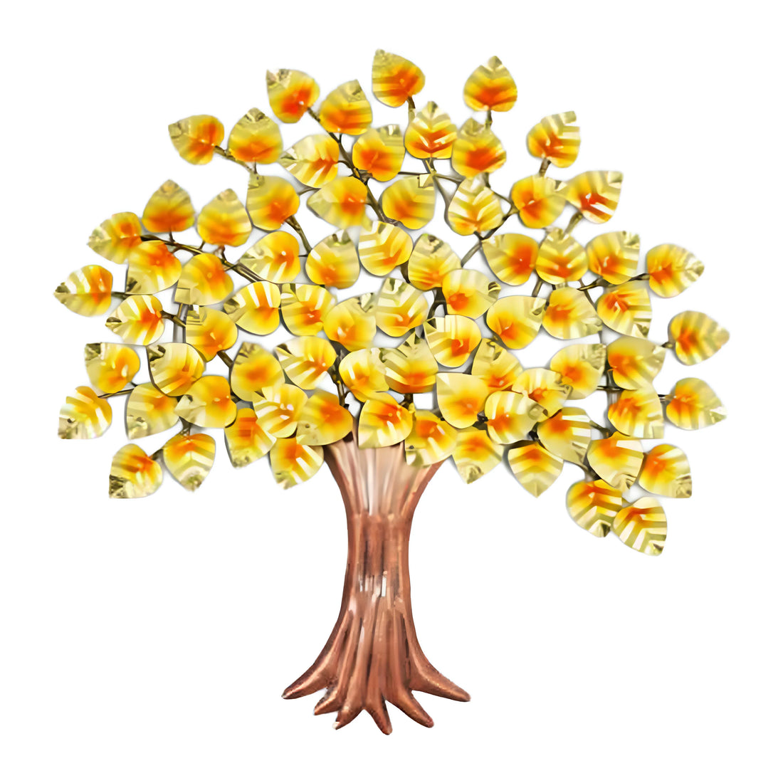 Golden Small Tree Figurine – Elegant Miniature Tree Decor for Home, Office &amp; Gifting