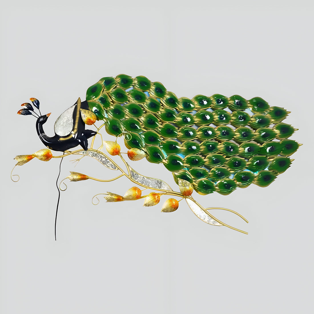 4-Foot Decorative Peacock Statue – Majestic Handcrafted Art for Home, Garden &amp; Event Decor