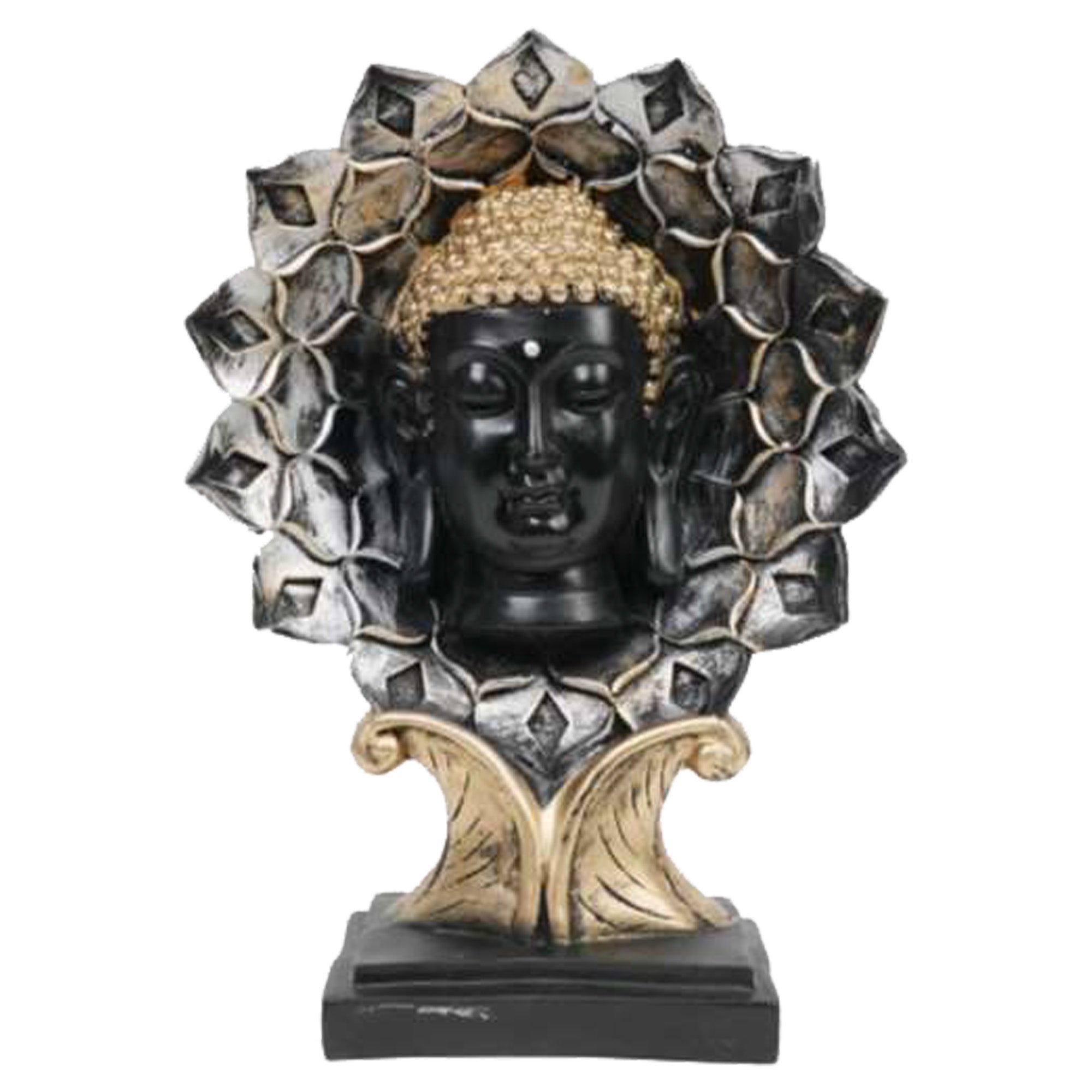 Flower Golden Buddha Statue – Radiate Peace &amp; Prosperity
