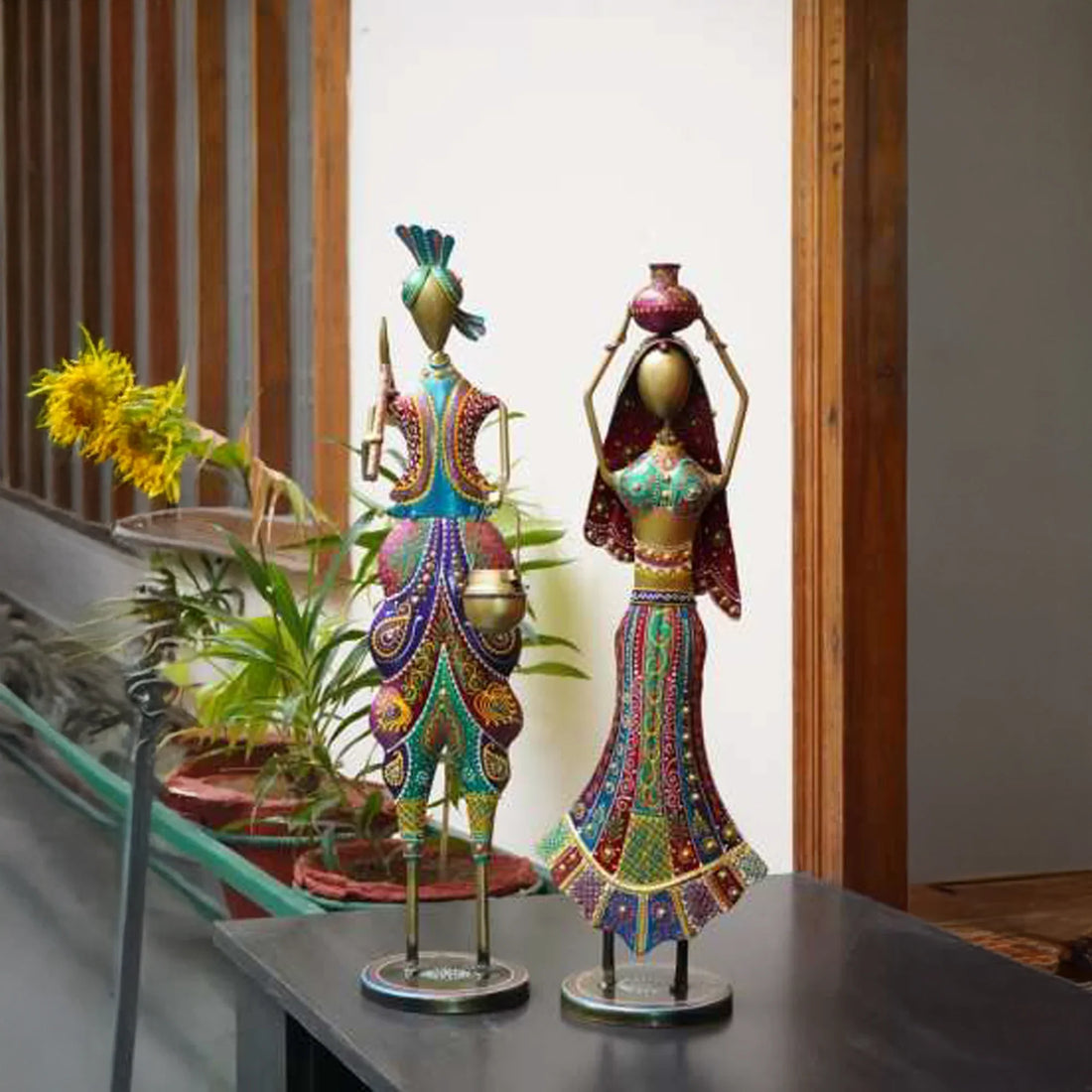 Iron Dancing Doll – Handcrafted Metal Figurine for Elegant Home Décor