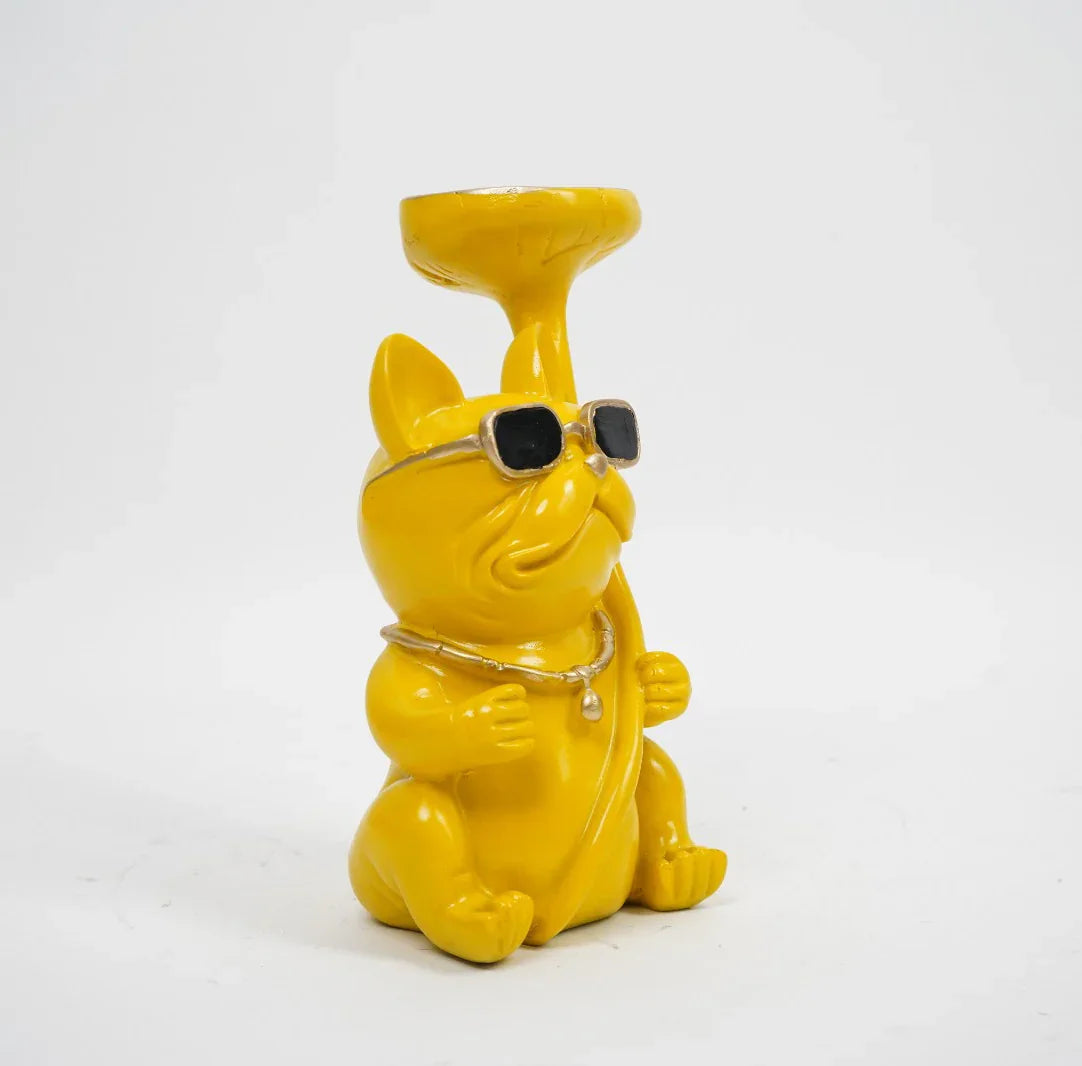 Yellow Dog Ceramic Plate – Playful Charm Meets Modern Style